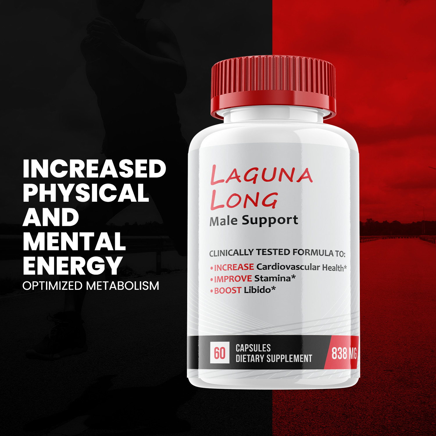 (5 Pack) Laguna Long Male Support Capsules, Mens Vitality Support (300 Capsules)