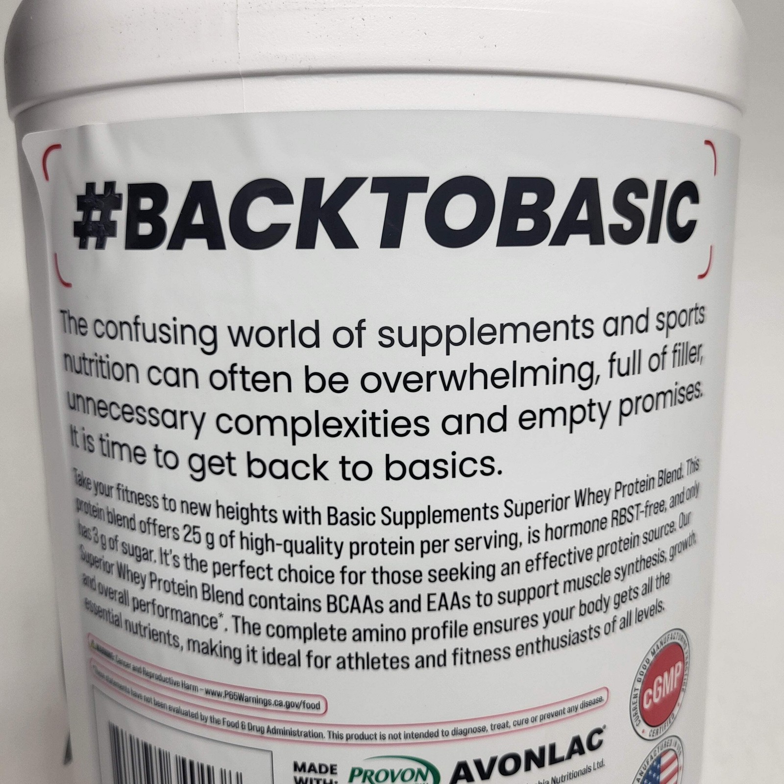 BASIC Basic Whey Protein Blend Muscle Building Boston Donut 5lbs BB 12/27