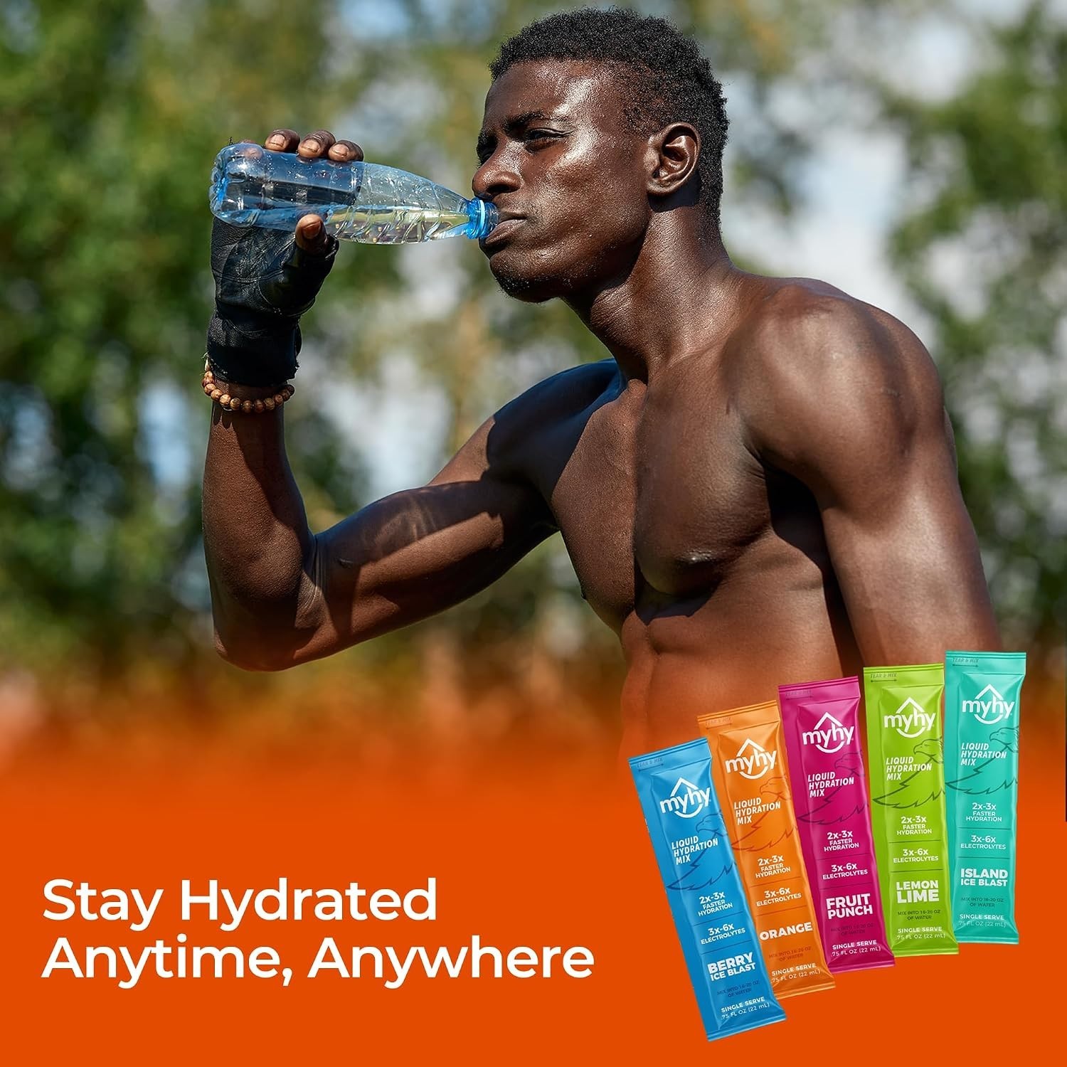 Electrolyte Liquid Hydration Packets – Orange, 5 Count