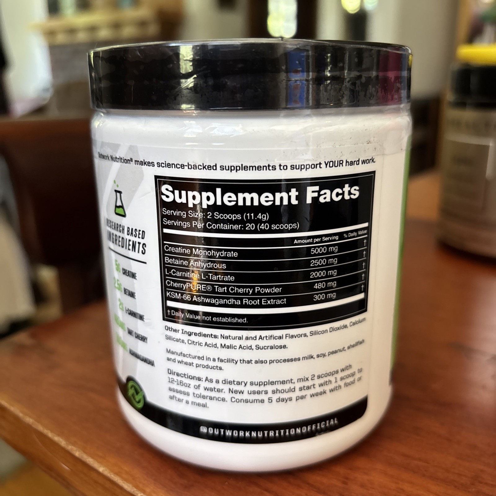 Outwork Nutrition Recovery Green Apple 20 Servings