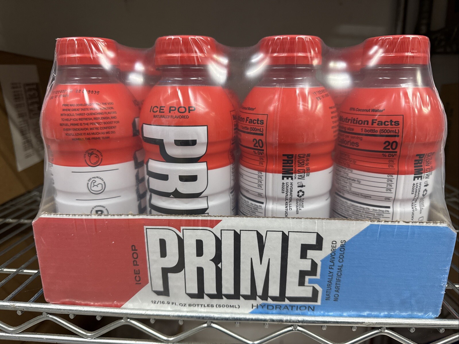 PRIME HYDRATION Drink (16.9oz) Sealed Case – Ice Pop
