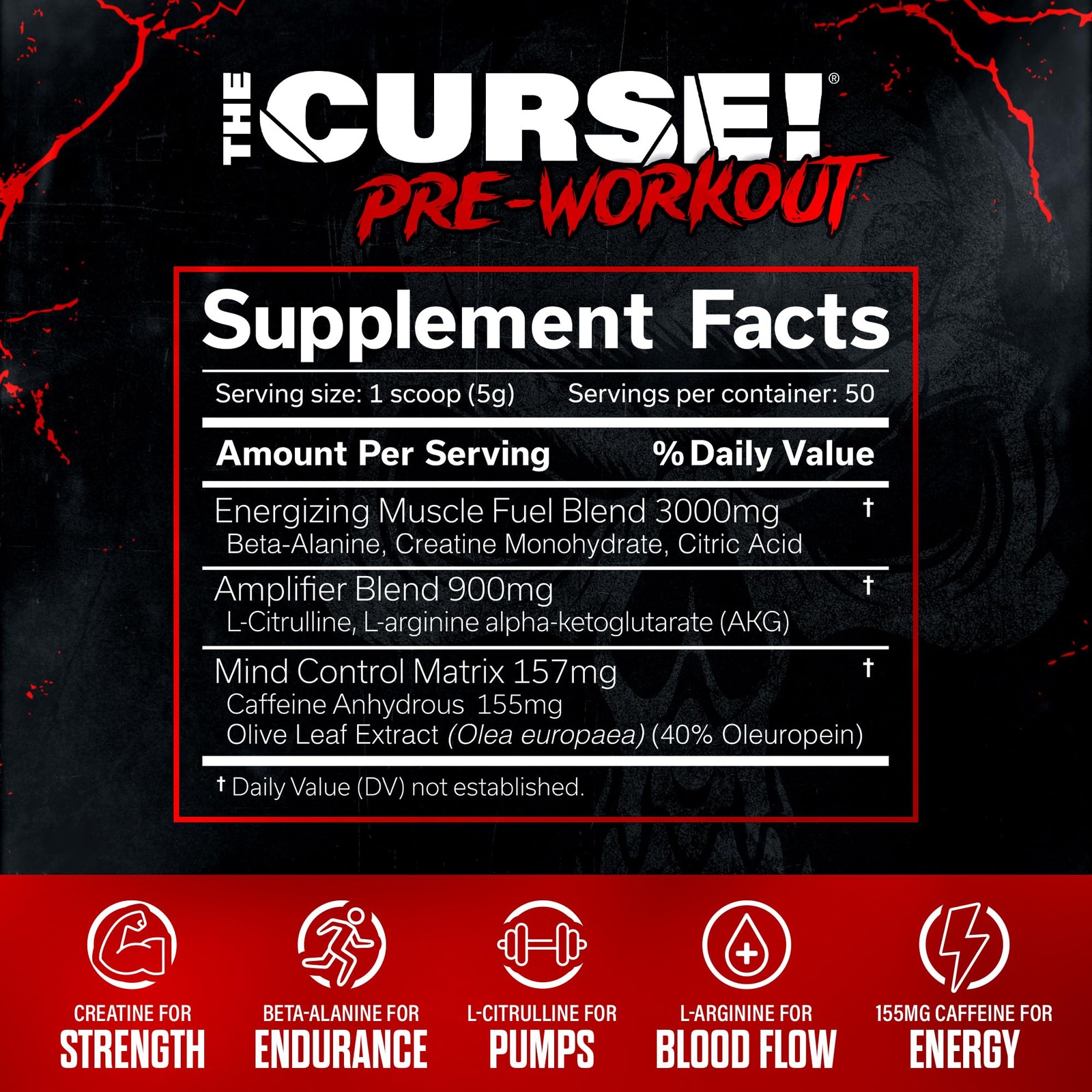 JNX SPORTS The Curse! Sour Candy Pre Workout 8.8 Ounce (Pack of 1), No Color