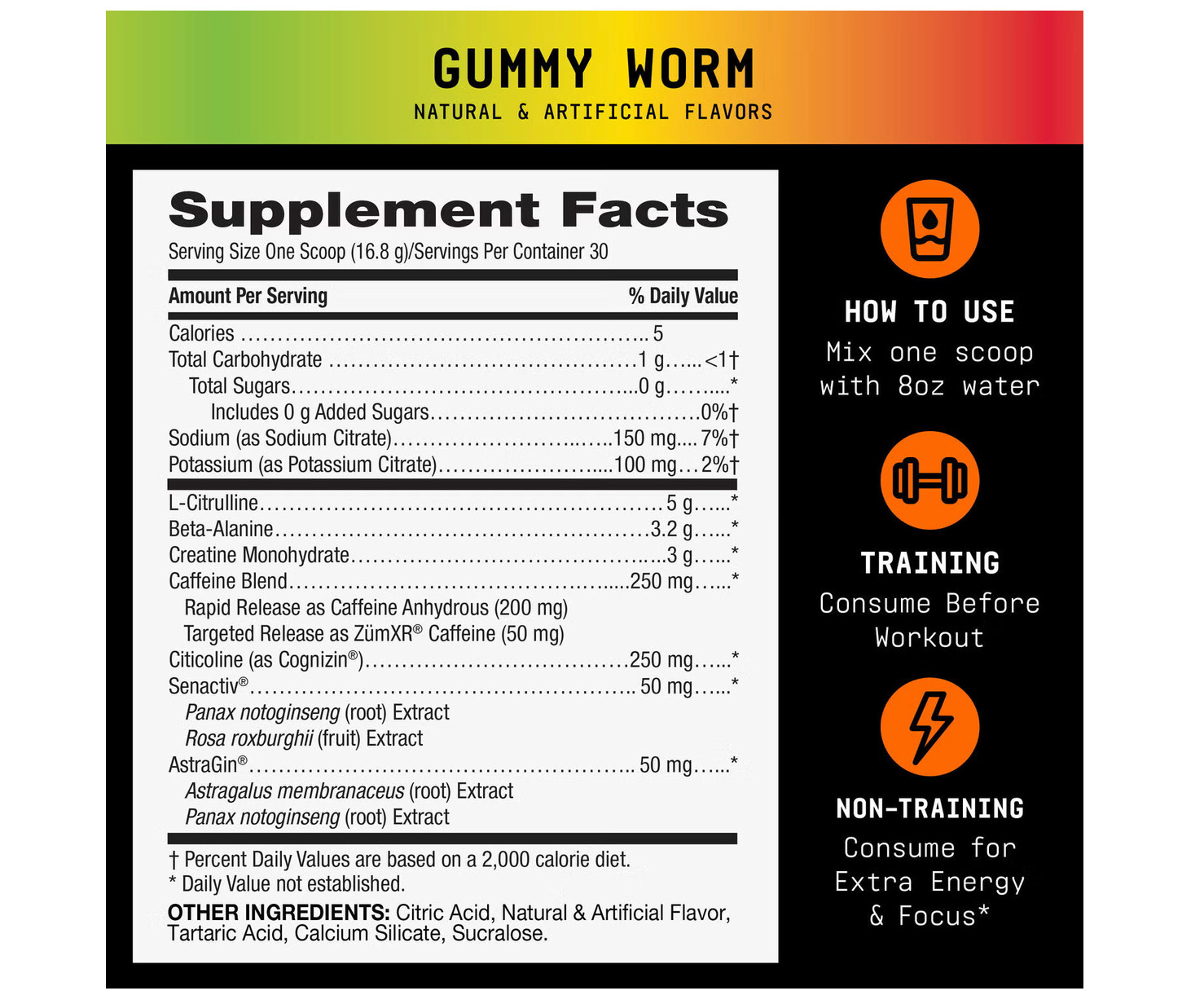 Beyond Raw – LIT V2 Pre-Workout – Gummy Worm (30 Servings)