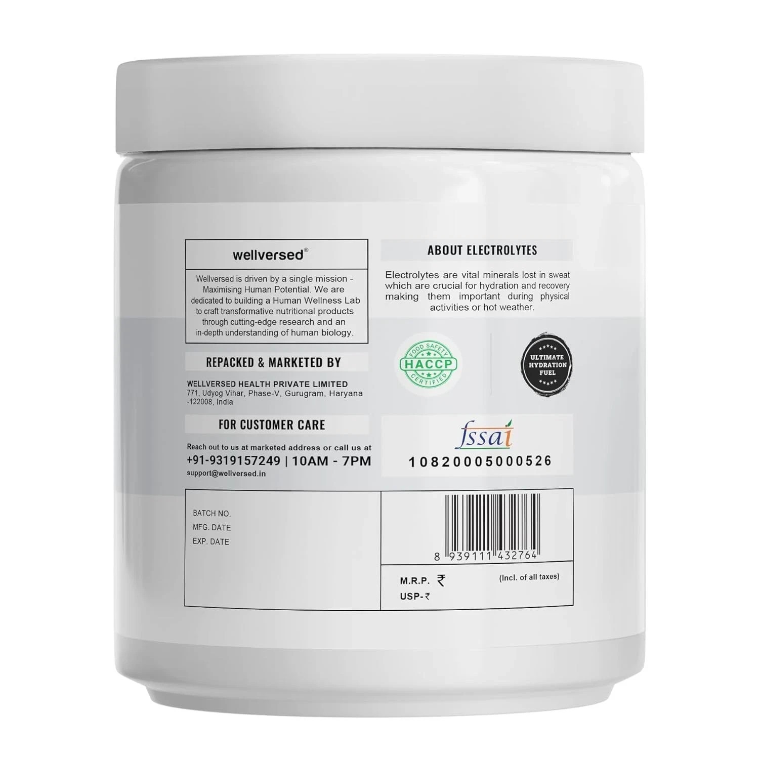 Wellcore Electrolytes Powder 200gm