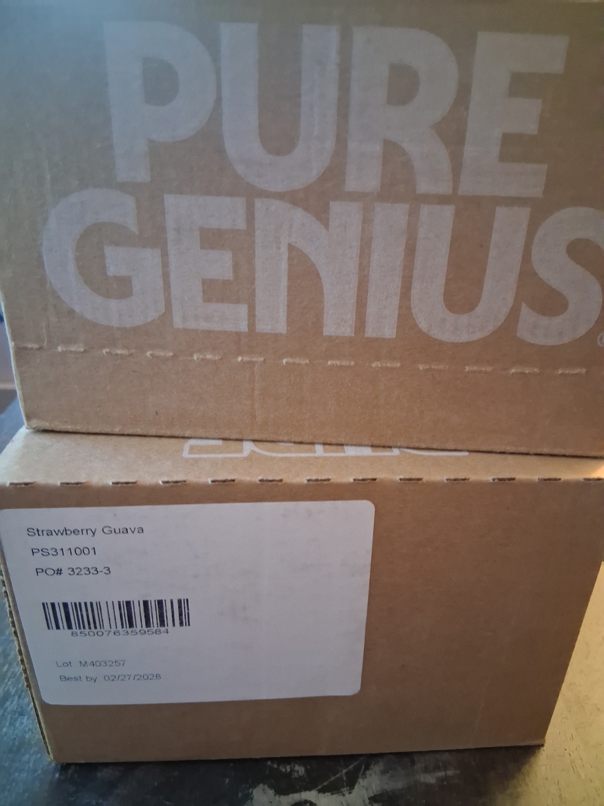Pure Genuis 23g Protein Shot x24 Strawberry Guava