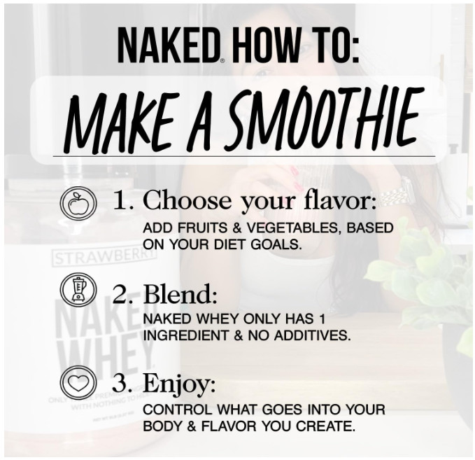 Naked Whey Vanilla Protein 24Sv Grass Fed NSF Gluten Free