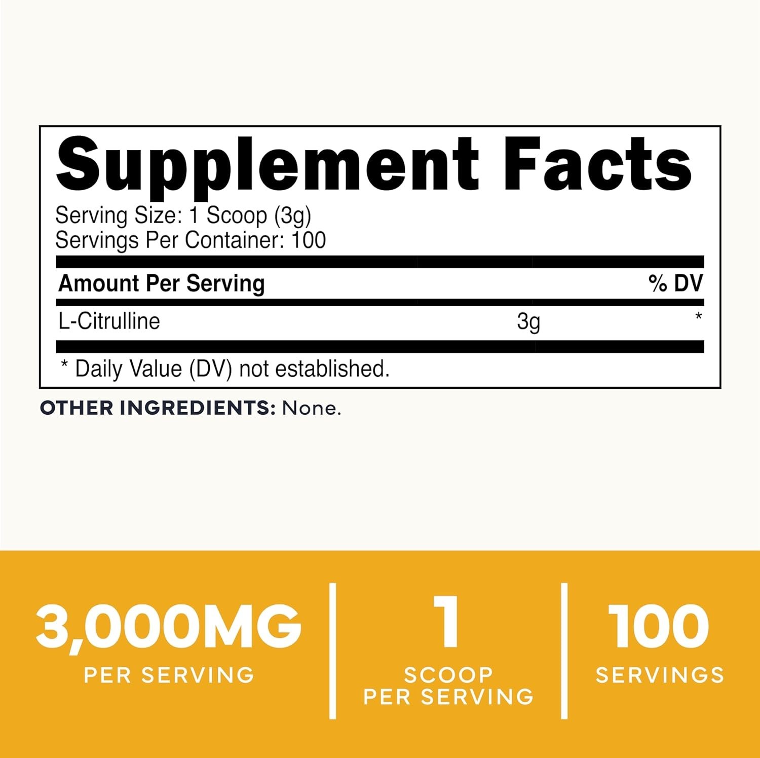 Versatile L-Citrulline Base Powder – 100 Servings, Gluten-Free & GMP Certified