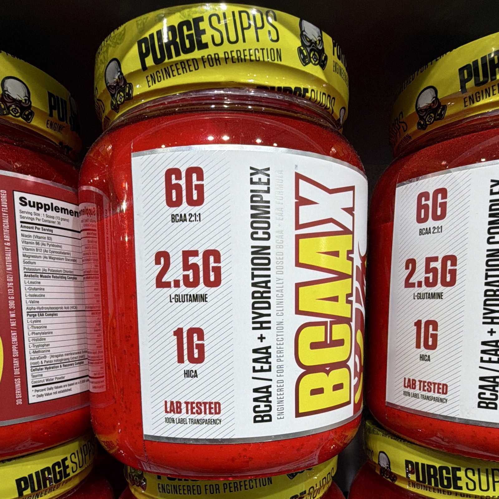 PurgeSupps BCAAX BCAA/EAA + Hydration Complex Lab Tested Powder Island Punch