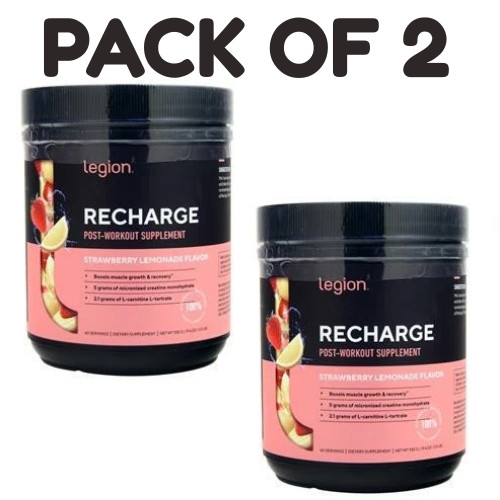 Legion Supplements Recharge Post-Strawberry Lemonade 552 grams PACK OF 2