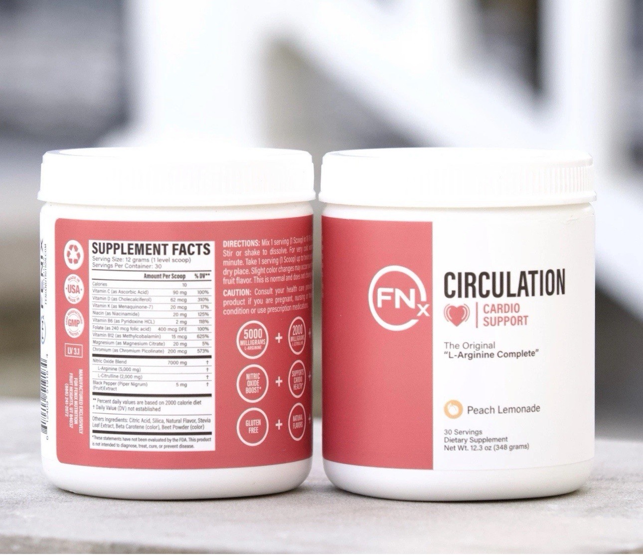 (2) Pack Fenix Nutrition Circulation – Peach Lemonade EXPRESS SHIPPING