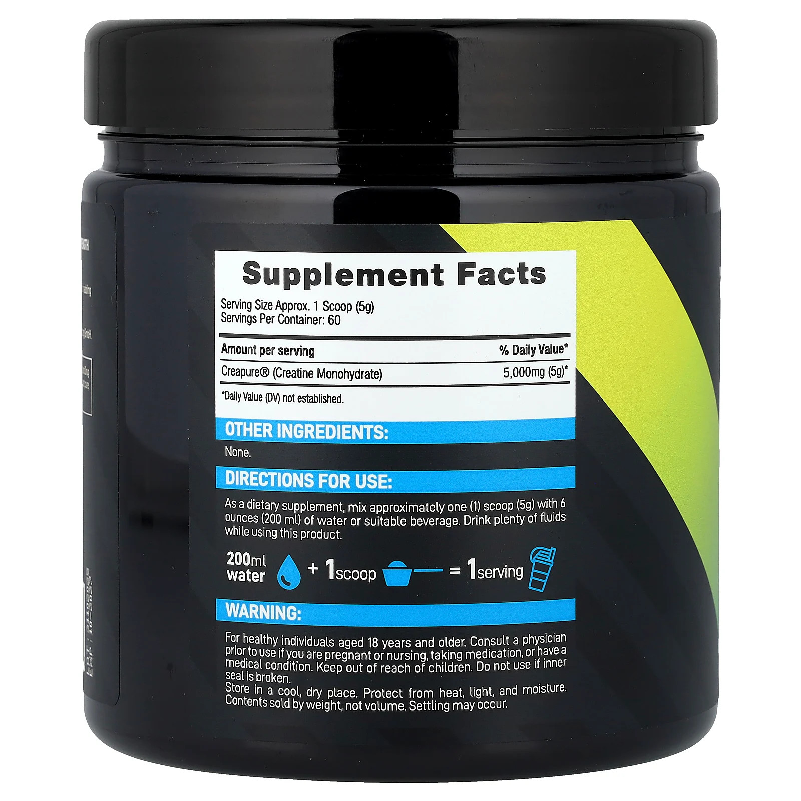 Pure Creatine, Unflavored, 10.6 oz (300 g)