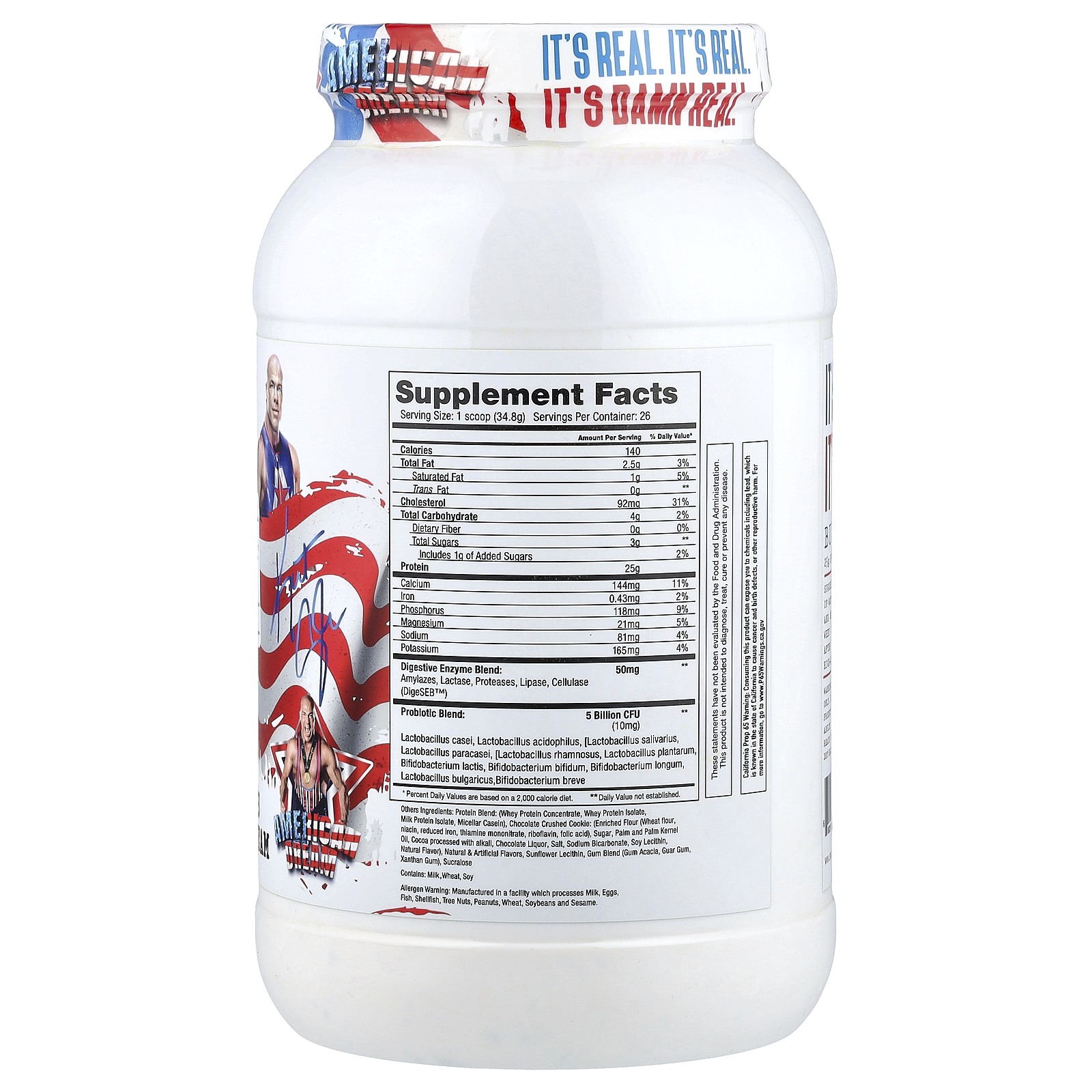 Whey Protein, High-Quality Protein Complex, American Dream, Cookies and Cream, 2