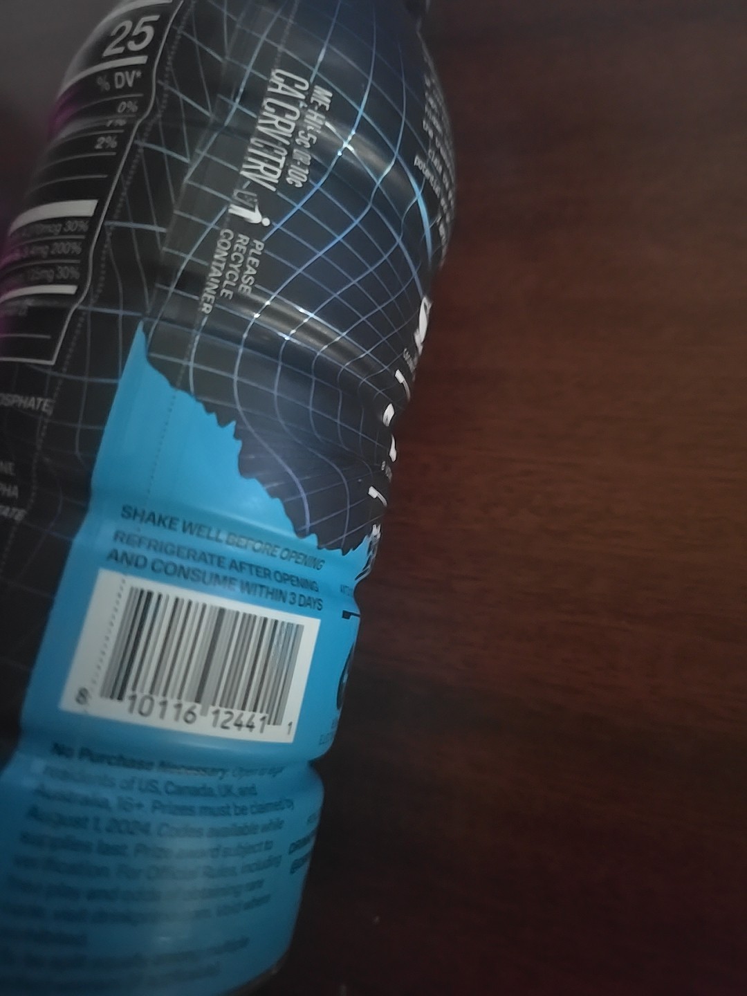 NEW PRIME X TREASURE HUNT HYDRATION DRINK 1 FULL 16.9 FL OZ BLUE BOTTLE