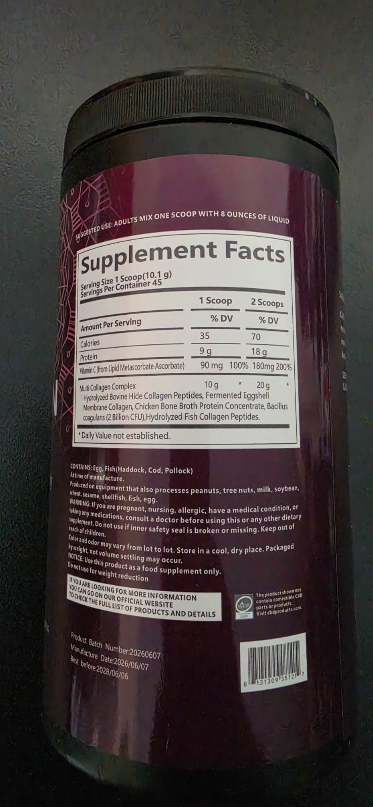 Ancient Nutrition Collagen Powder Protein with Probiotics, Unflavored, 16 Oz