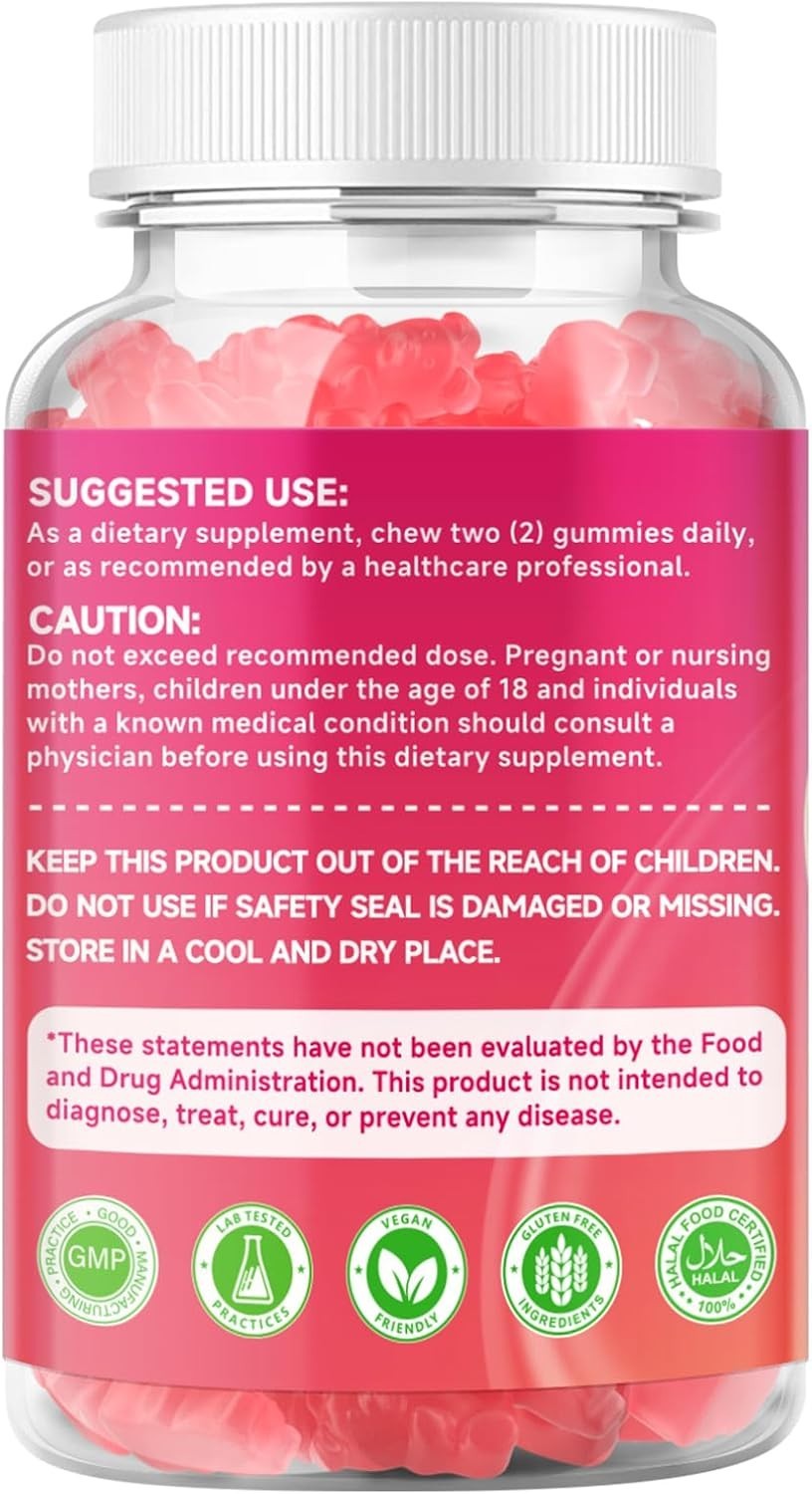 MEENCCD Myo-Inositol & D-Chiro Inositol Gummies, 40:1 Ratio Inositol