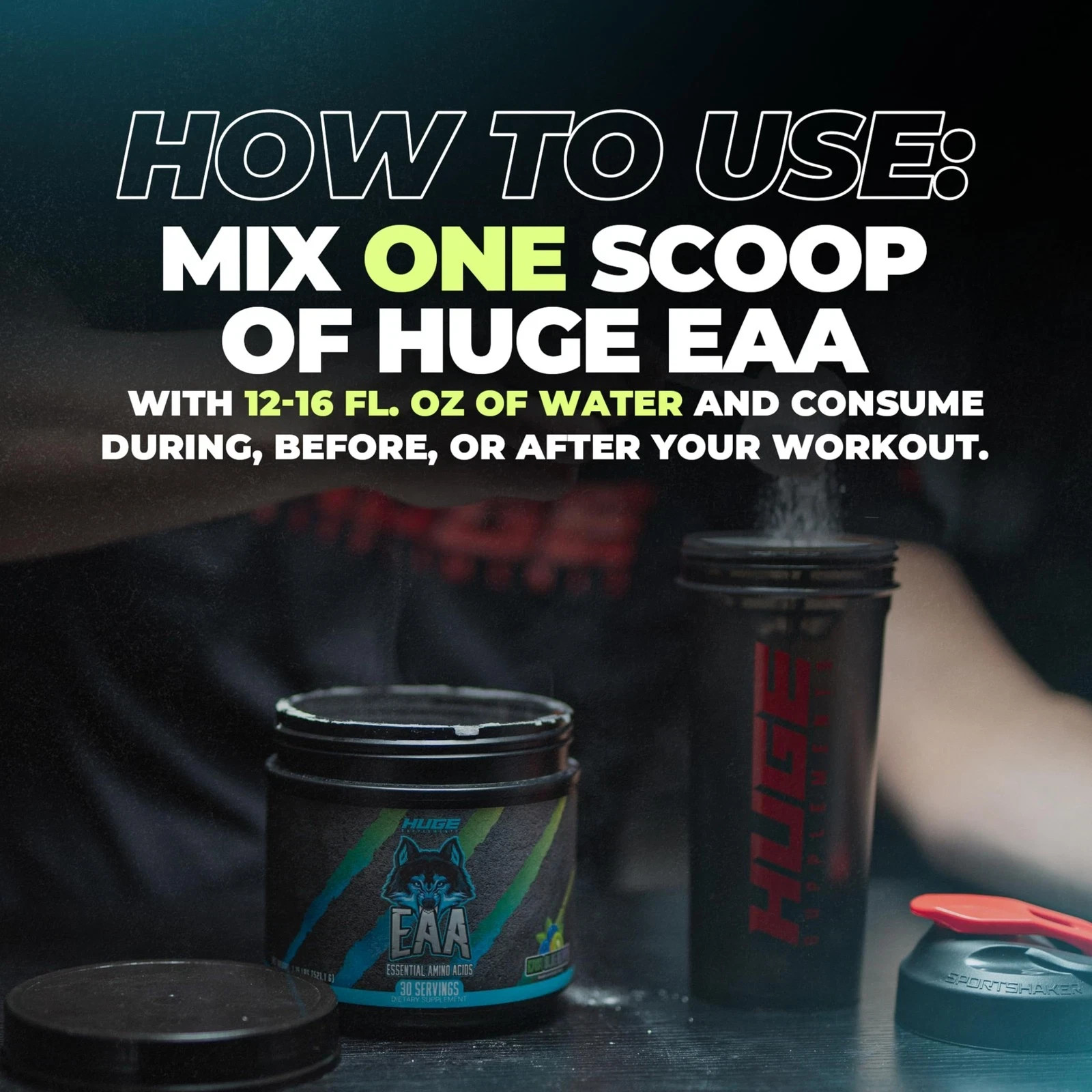 Huge EAA Supplement, Highest Dosed Essential Amino Acids Powder, 12.85g EAAs …