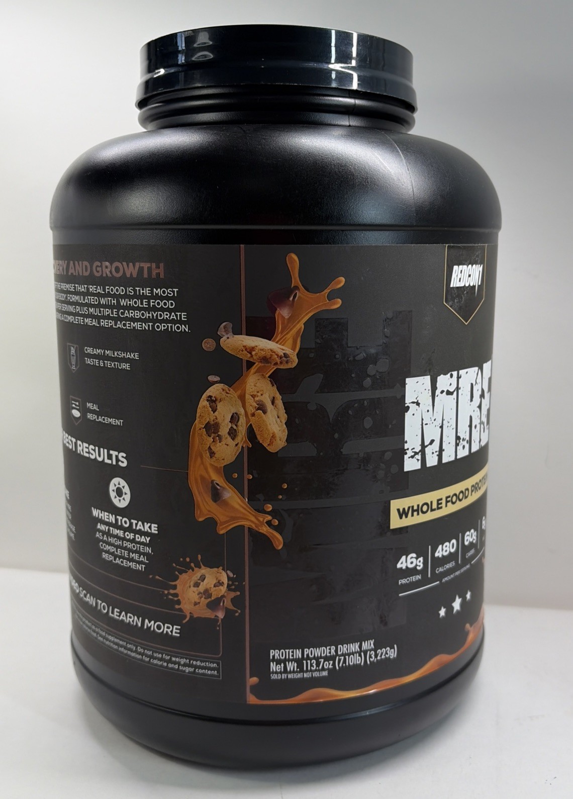 REDCON1 MRE MEAL REPLACEMENT Whole Food Protein 7lb OATMEAL CHOCOLATE CHIP.