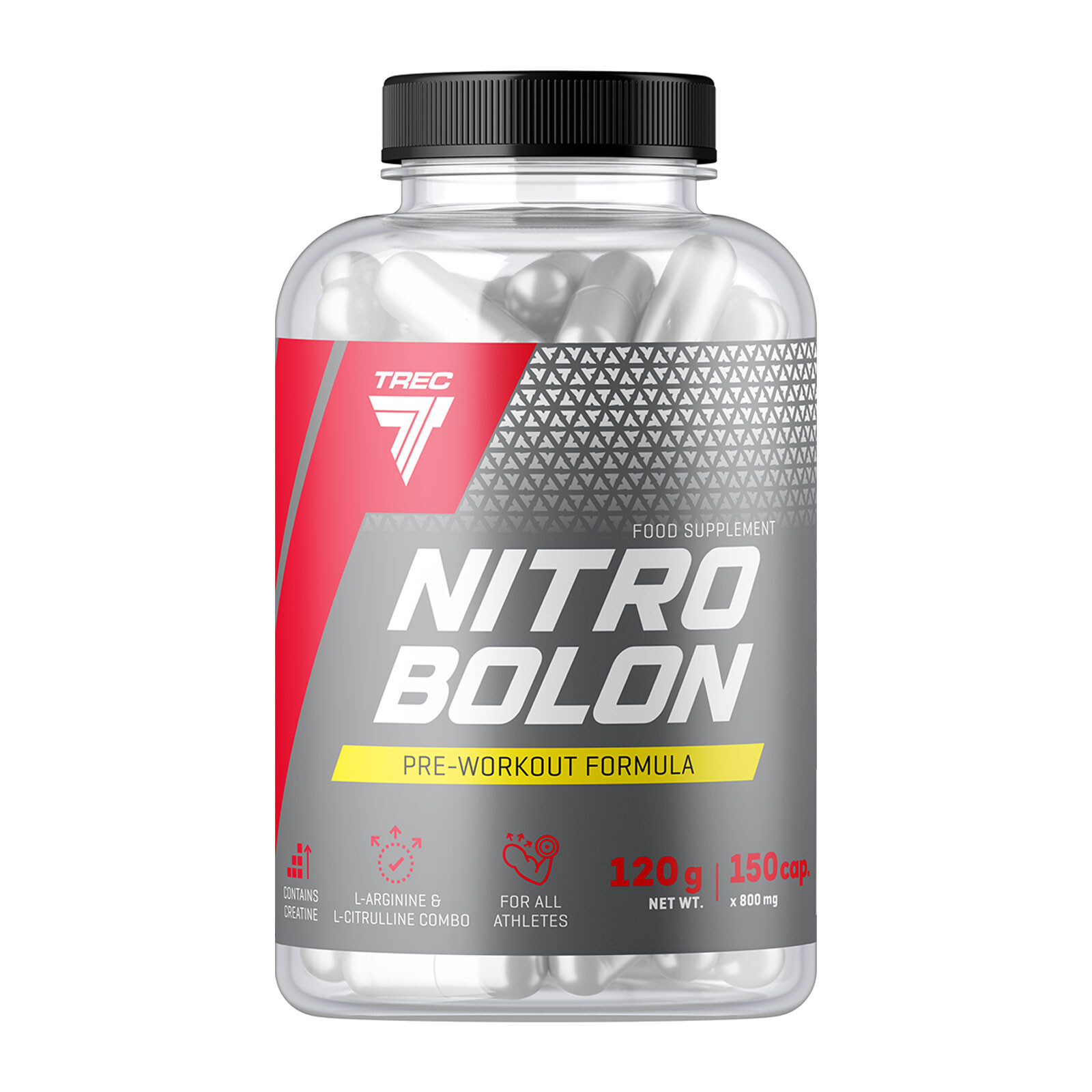 Nitrobolon 150–300 Capsules – Pre-Workout + Muscle Pump + Creatine + NO Booster