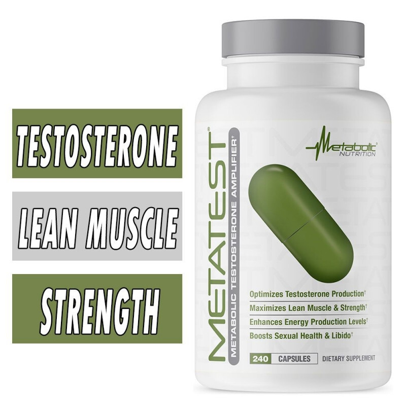 METATEST METABOLIC NUTRITION MALE TEST AMPLIFIER 240 CAPS NEW SEALED FREE SHIP