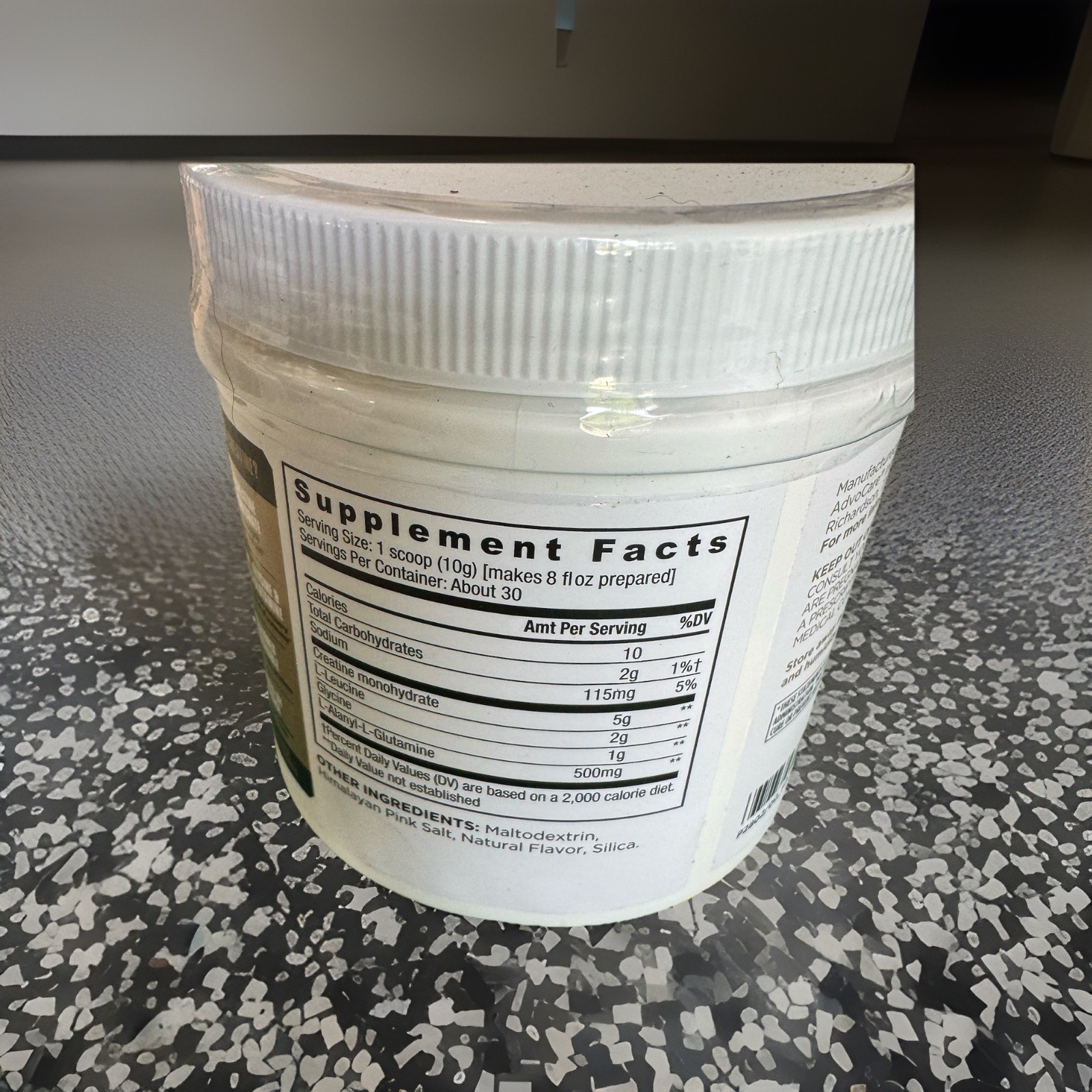 AdvoCare Creatine+ Amino Acids BCAA 300g Unflavored BB 10/2026 Sealed