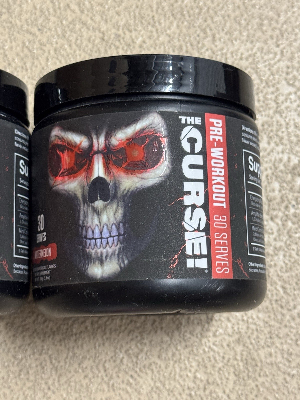 2 Pack The Curse Pre-Workout, Watermelon 🍉 Flavor 5.3 oz (1530 g) Exp 12/27