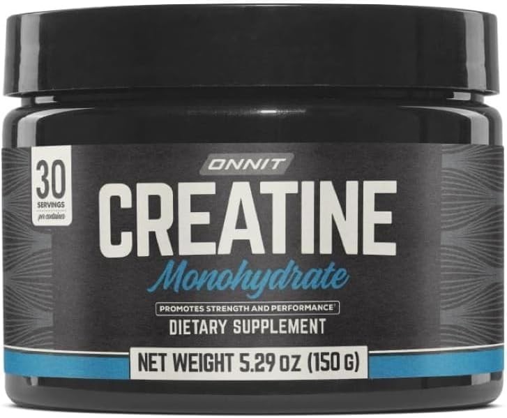 Onnit Creatine Monohydrate – 5g Per Serving (30 Tub), 5.29 Oz (Pack of 1) …