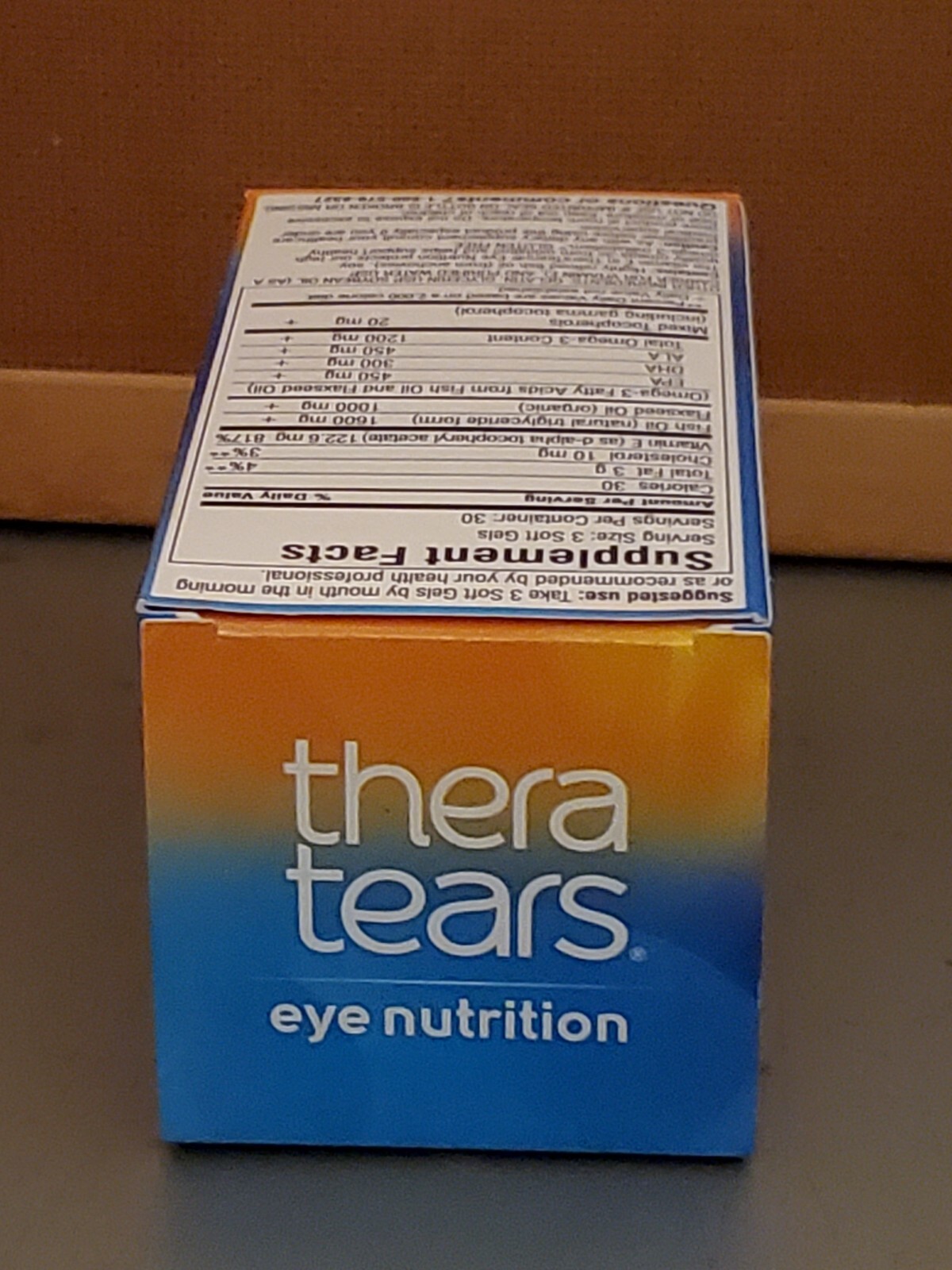 (BB 09/27) TheraTears 1200mg Omega 3 Eye Nutrition Supplement – 90 ct. NIB