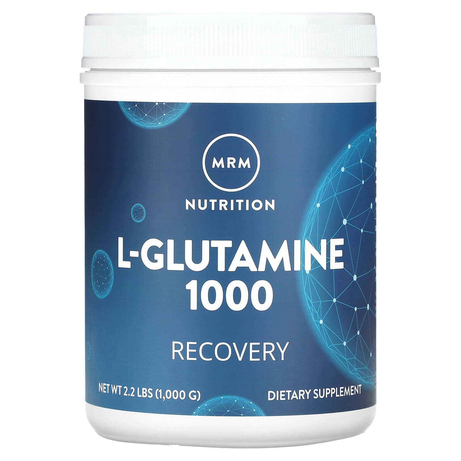 MRM L-Glutamine 1000 2 2 lbs 1000 g GMP Quality Assured, Vegan