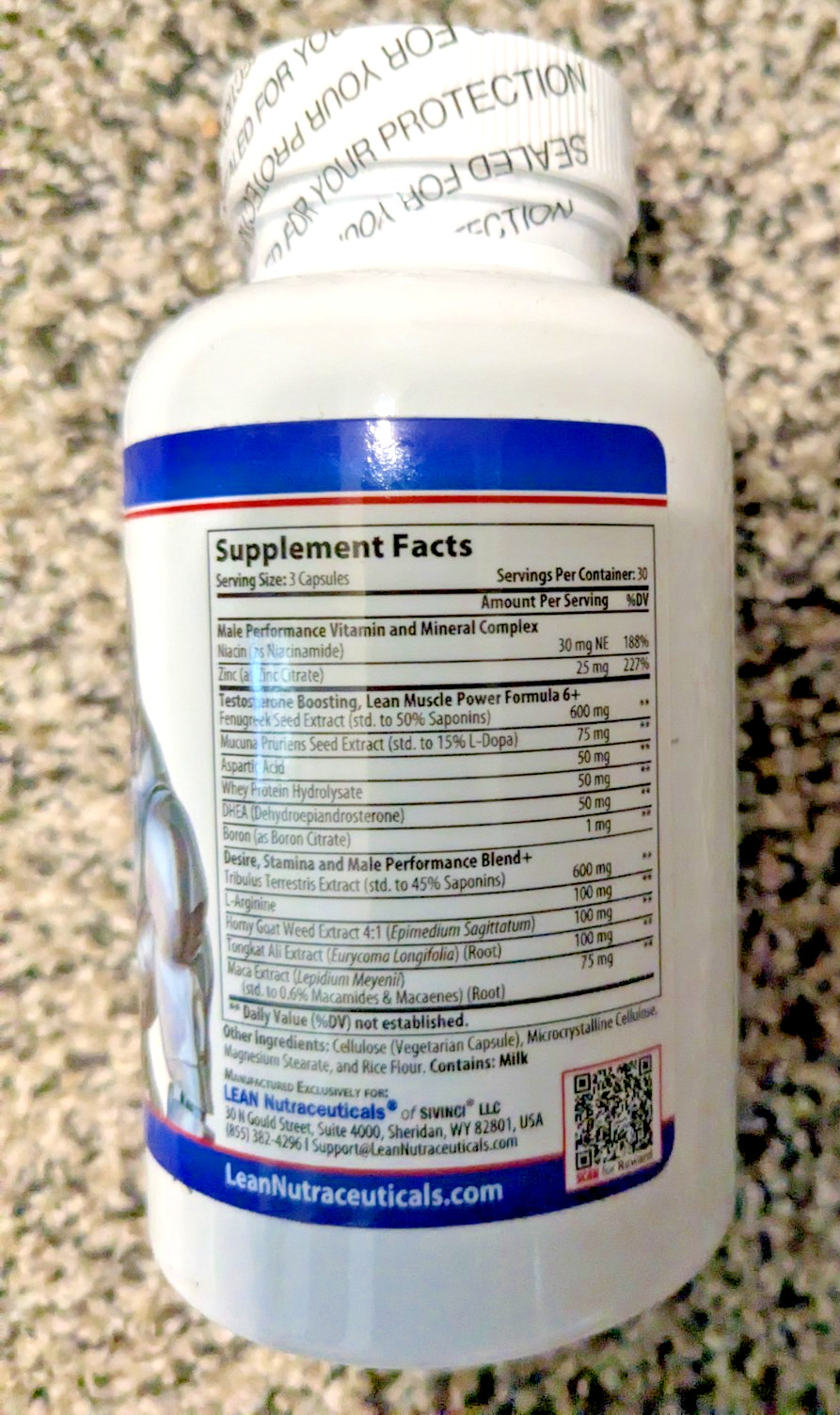 Testosterone Booster for Men Libido Muscle Growth Super Workout Energy Supplemen