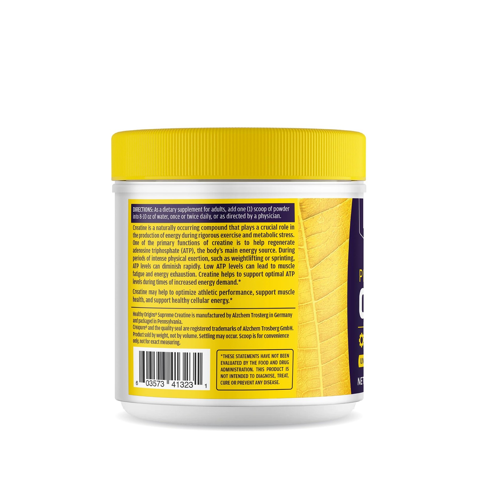 Healthy Origins® Performance Creatine with 1.33 Pound (Pack of 1), White