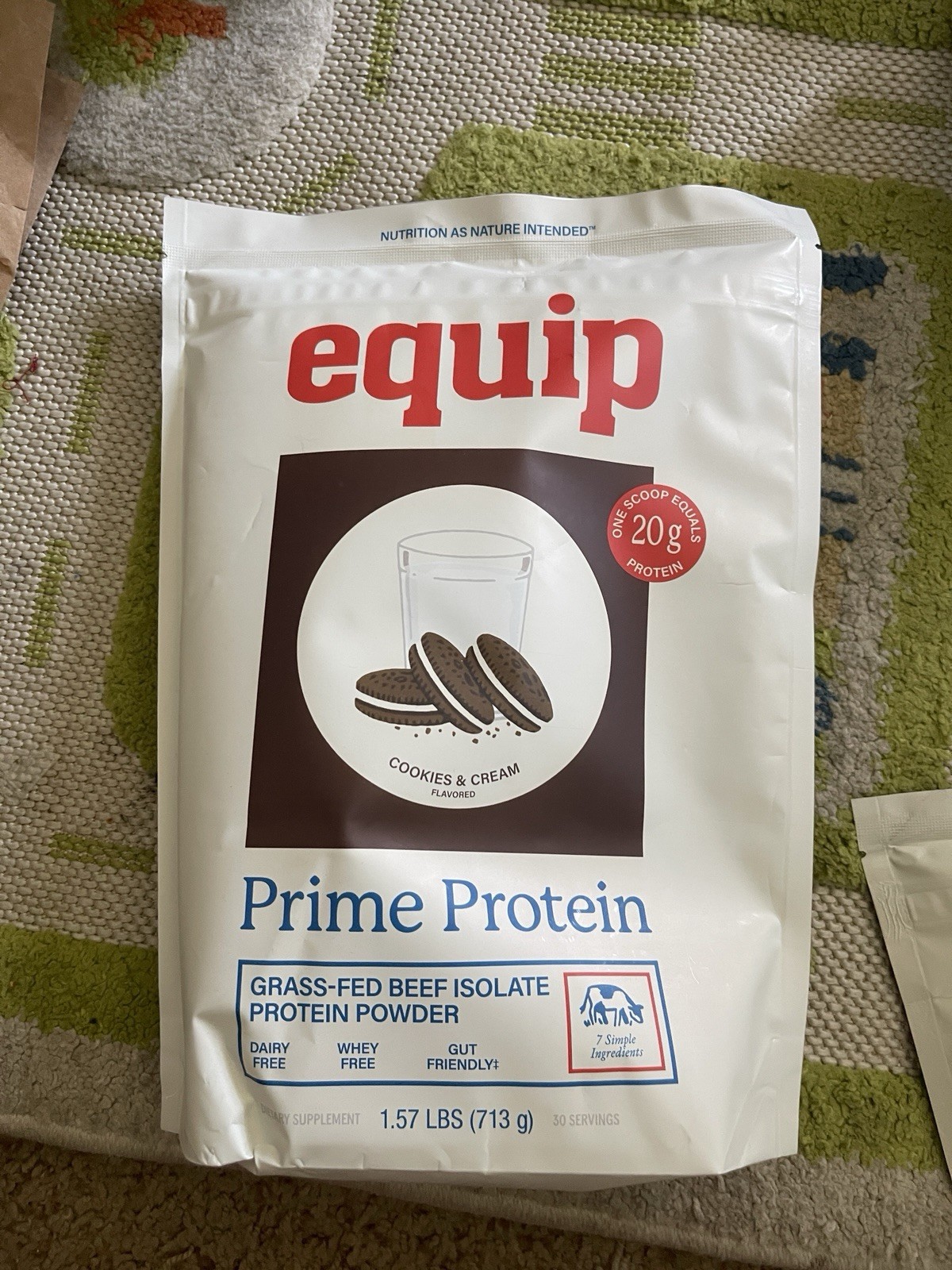 Foods Prime Protein Powder Clean, Grass Fed Beef Protein Powder Cookies & Cream