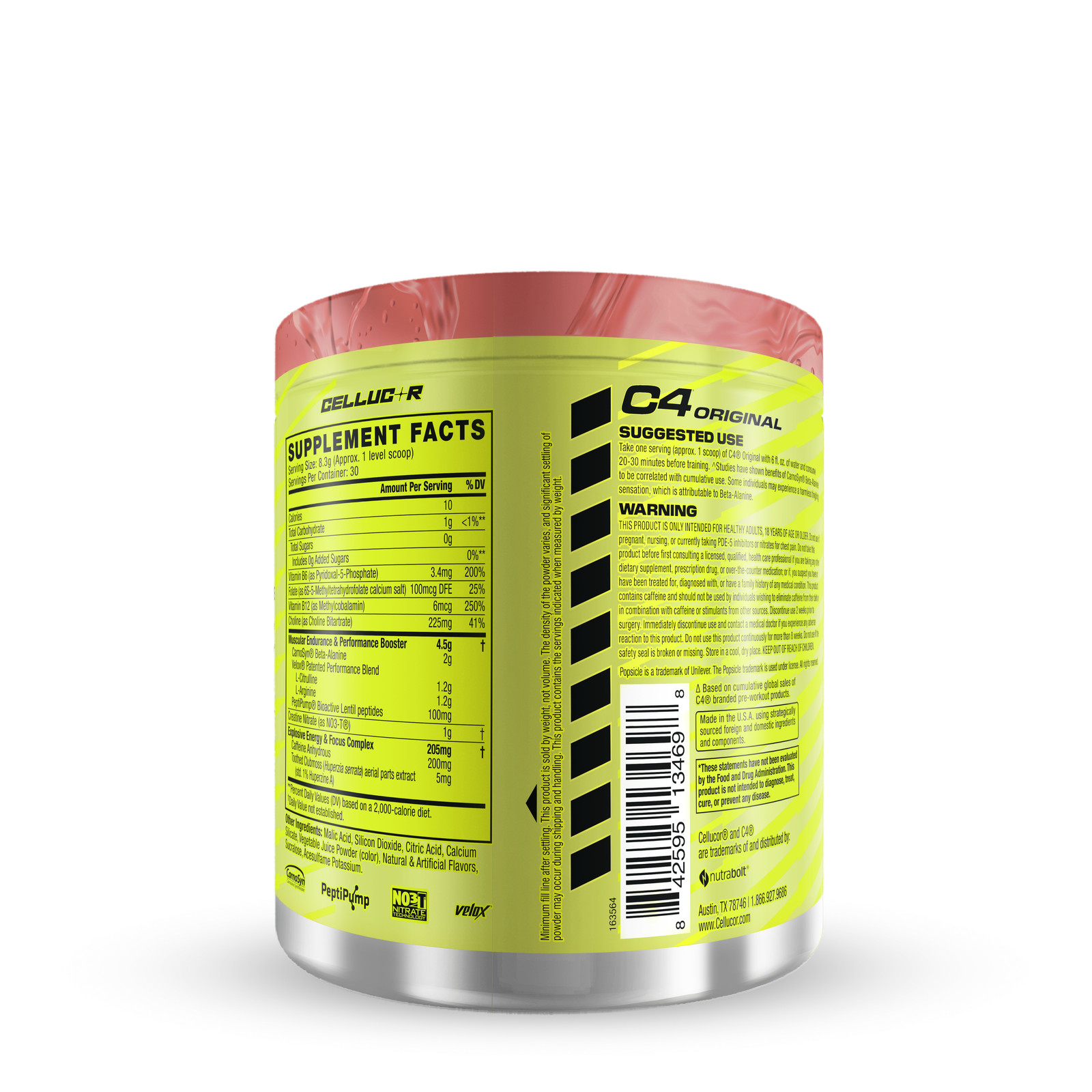 C4 Original Pre-Workout – Cherry Popsicle (30 Servings)