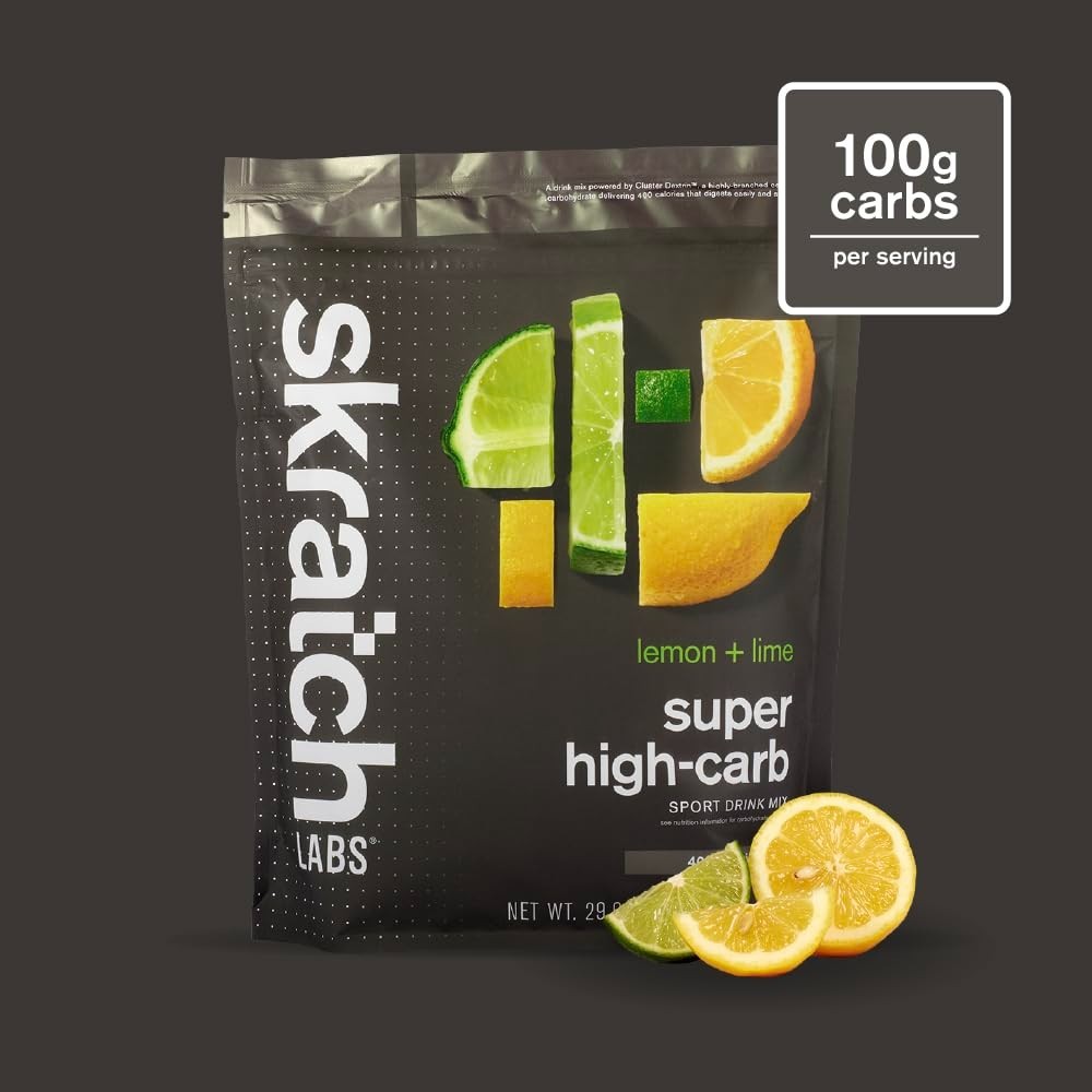 Sustained Energy Hydration Drink – High-Carb Lemon Lime Powder, 8 Servings
