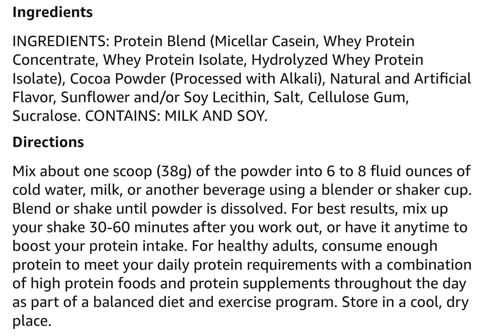 O.N. Platinum REBUILD PROTEIN W/ Crea 1.7 lbs (20 Serv) Dark Chocolate BY 12/26