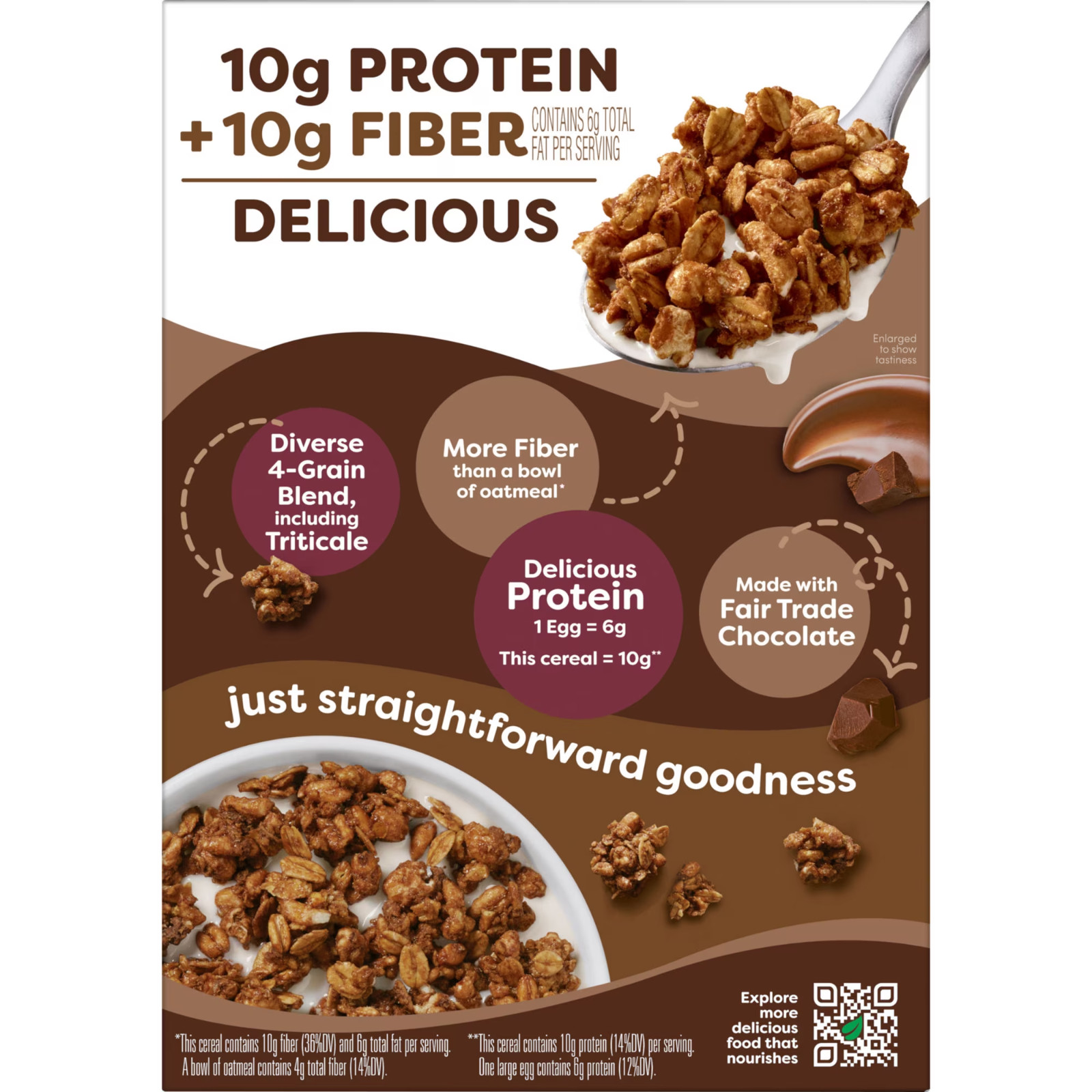 Kashi GO Chocolate Crunch Protein Cereal, 10g Protein, 16 oz