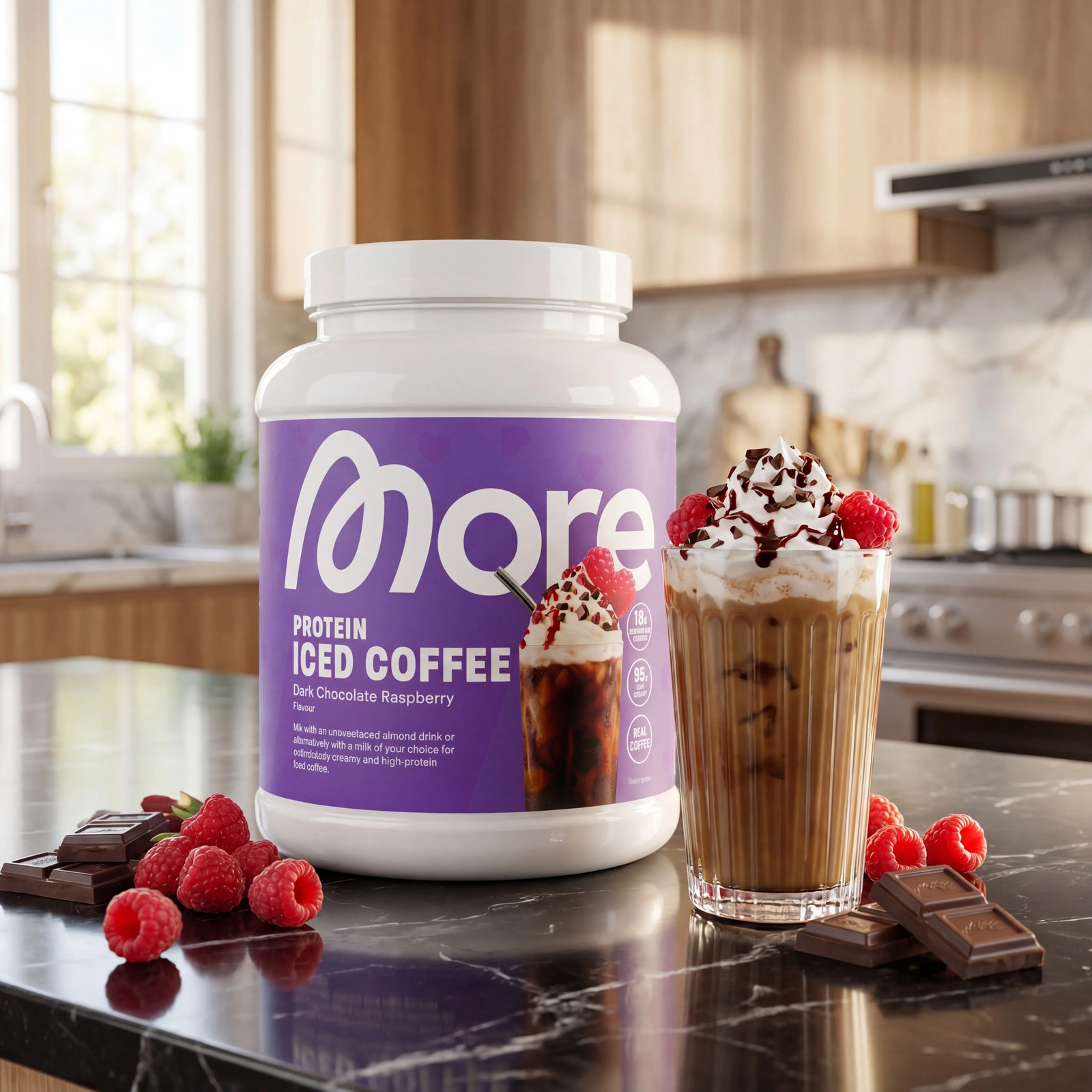 More Nutrition Protein Iced Coffee – 14 Varieties | 500g / 2kg | NEW & BOXED