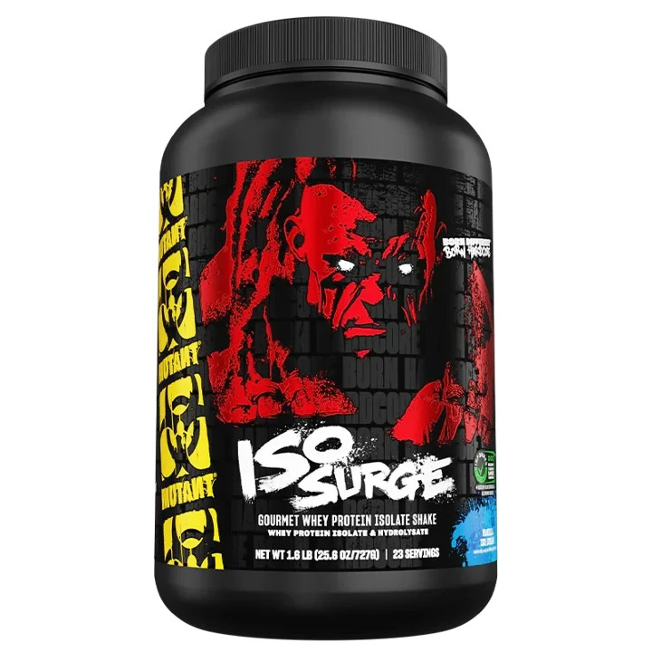 Mutant Iso Surge Hardcore Iso 100% Whey Protein Isolate 1.6lb/23svg 6 Flavors