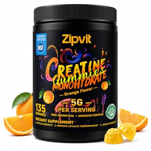 Creatine Monohydrate Gummies 5g 135 Count Muscle Strength