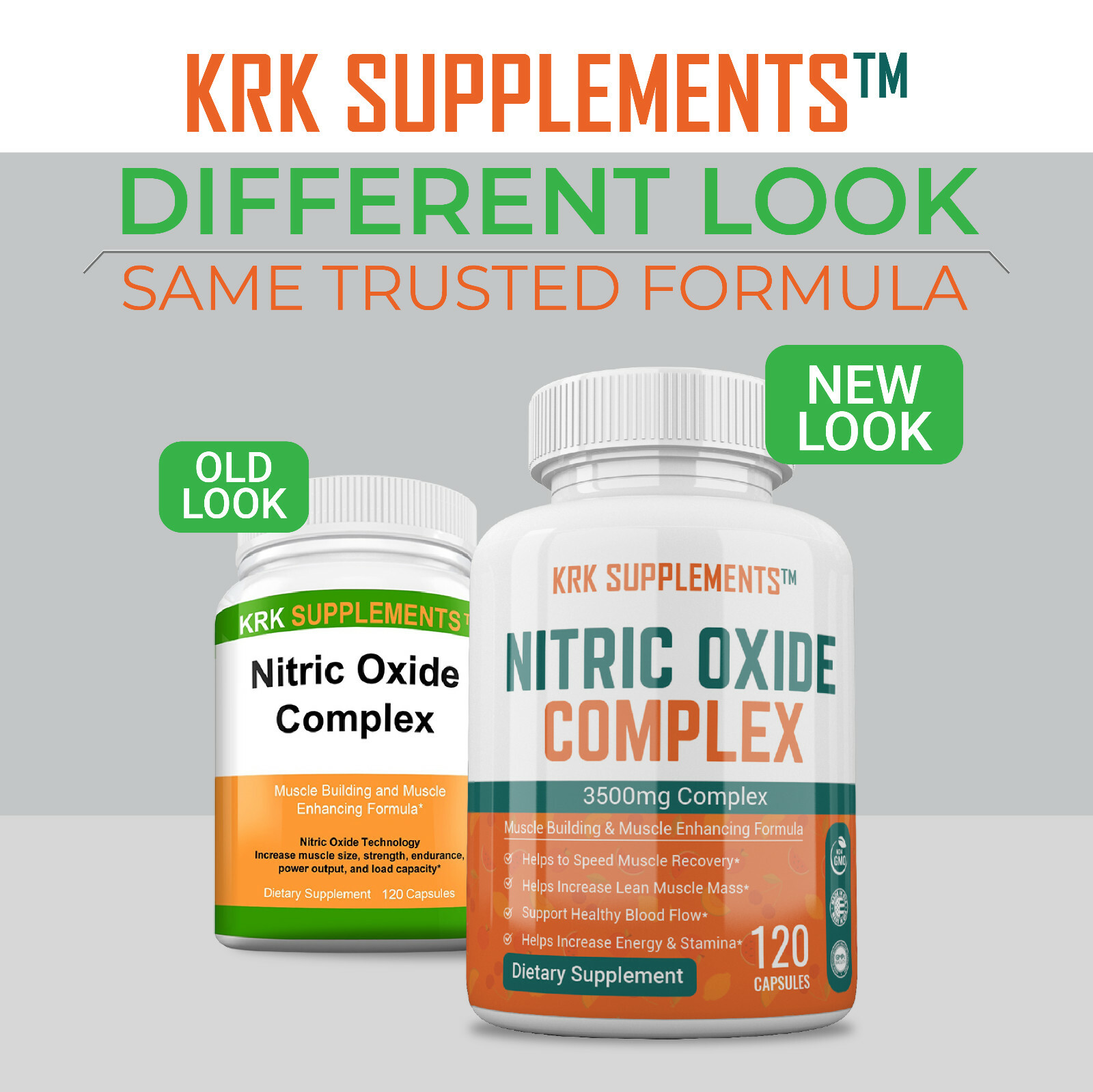 1 pc Nitric Oxide Complex 3500mg L-Arginine AAKG Muscle Pump Growth Pills