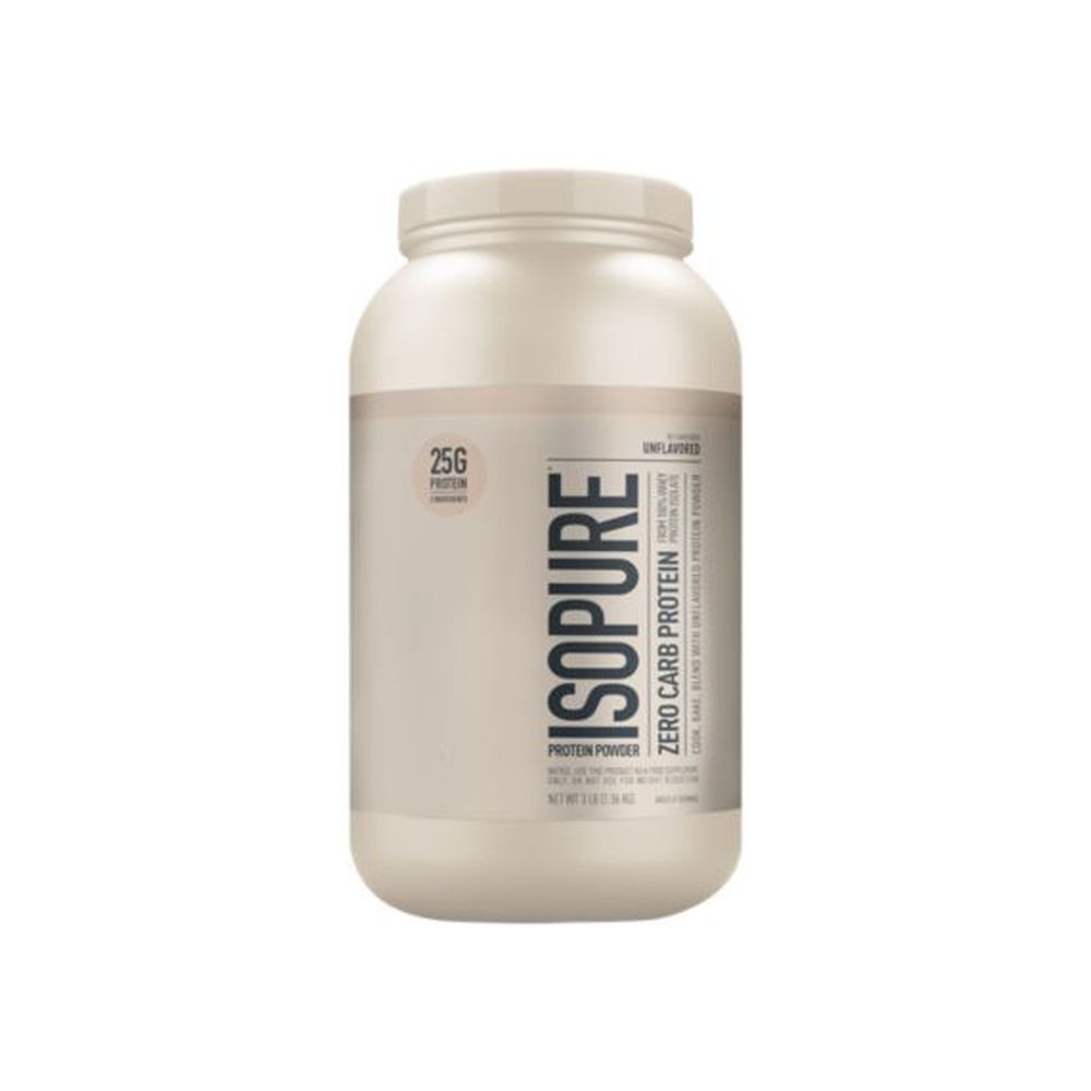 100% Whey Protein Isolate Zero Carb – Unflavored (3 Lbs. / 47 Servings)