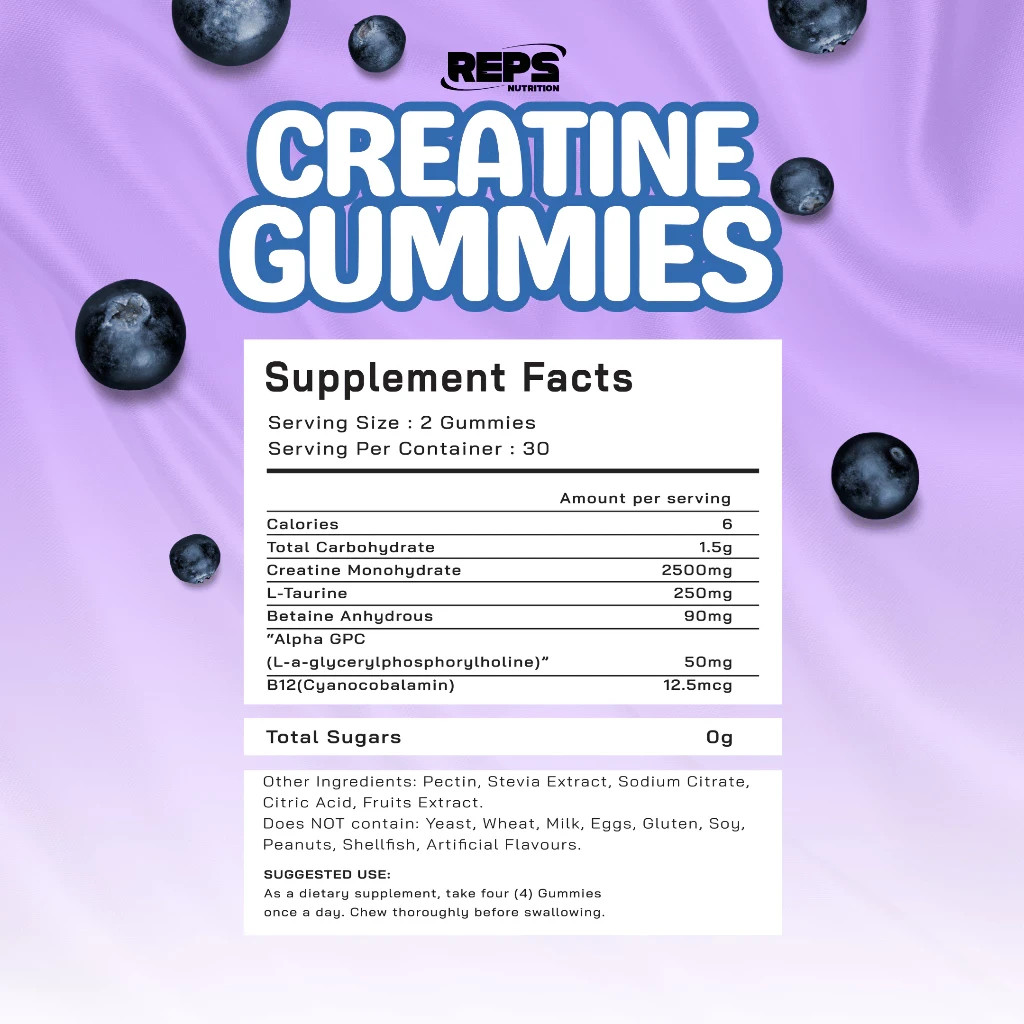 (FREE SHIPPING) REPS Creatine Gummies 60PCS