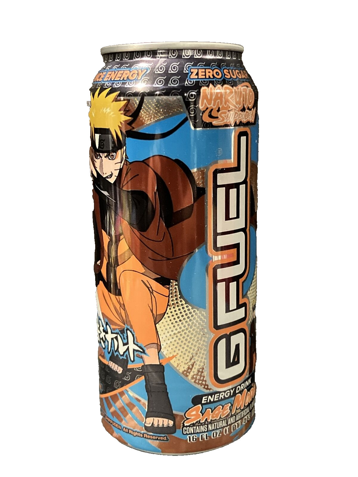 FULL G FUEL SAGA MODE NARUTO SHIPPUDEN ANIME NINJA ENERGY DRINK LIMITED EDITION