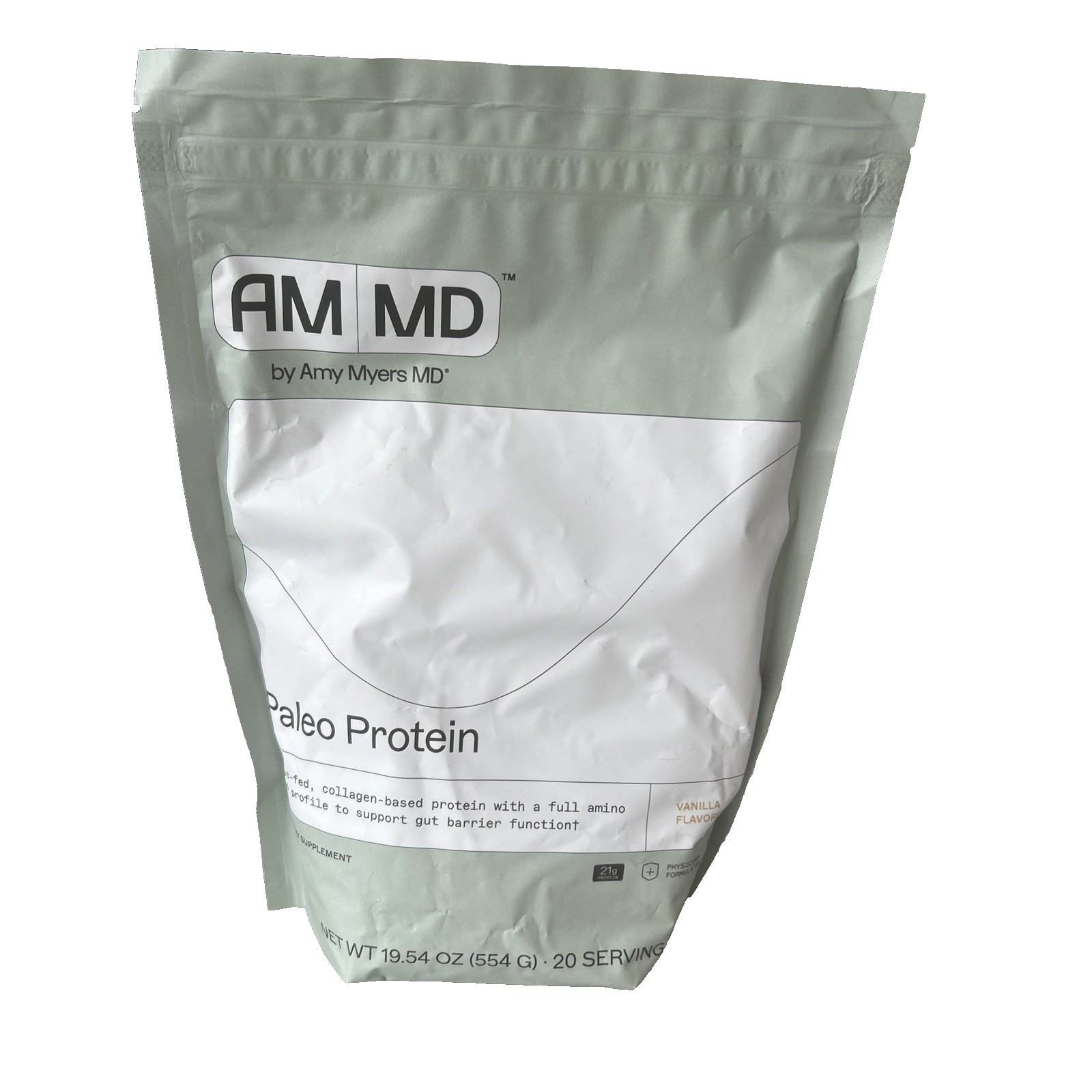 Amy Myers MD Paleo Protein Powder Vanilla 19.54 oz NEW Sealed Expiry 10/2027