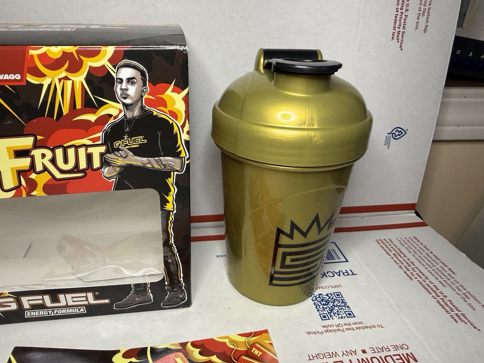 Faze Swag Doozy Fruit G fuel Collector’s DISCONTINUED! Box Shaker Stick Only NEW