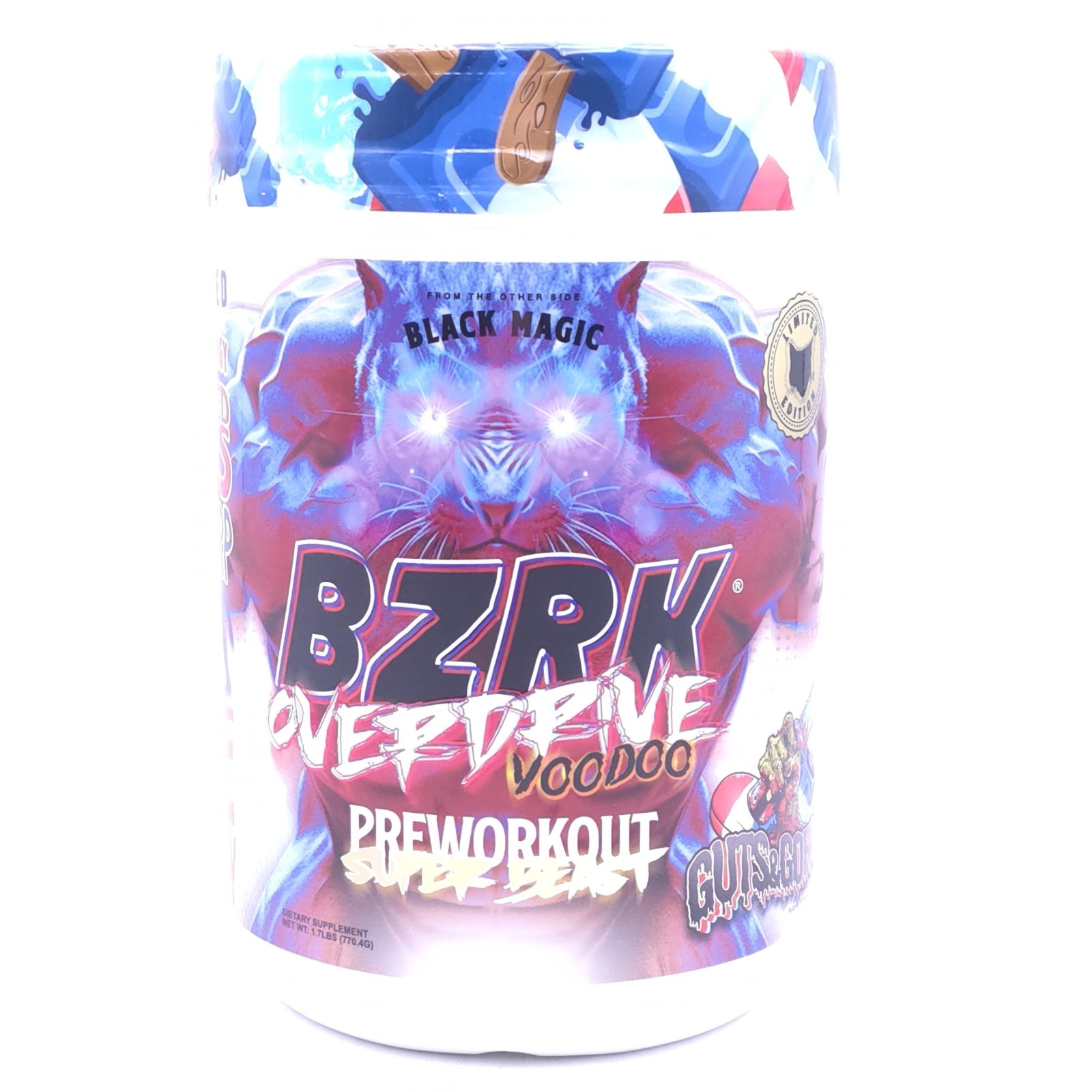 Black Magic Supply BZRK Overdrive Pre-Workout Powder – Guts & Gory – 1.7 lbs
