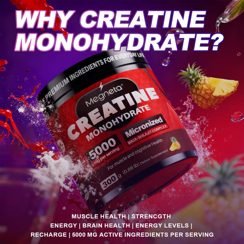 Creatine Monohydrate Powder Micronized 300g 5000mg Per Serving 60 Servings