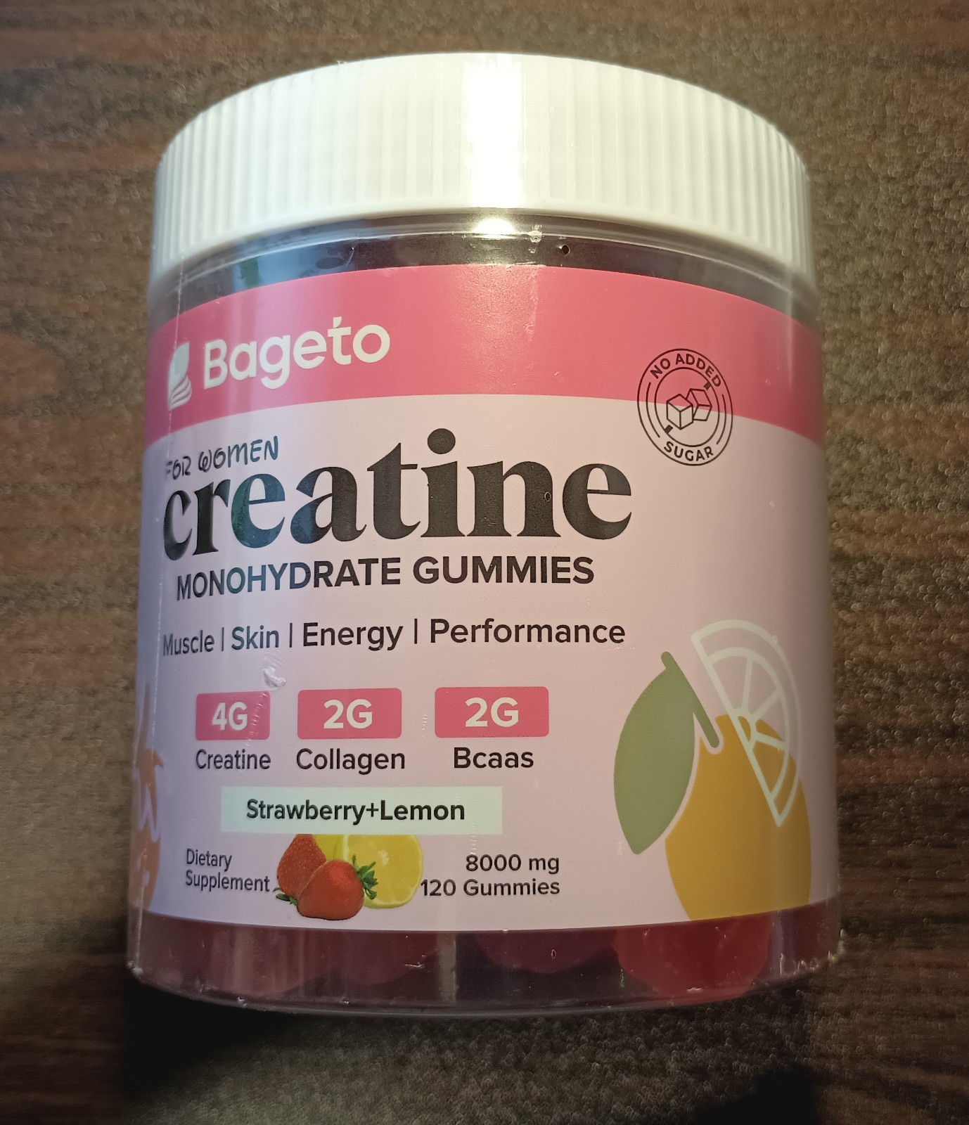 Creatine Monohydrate Gummies for Women – Strawberry & Lemon