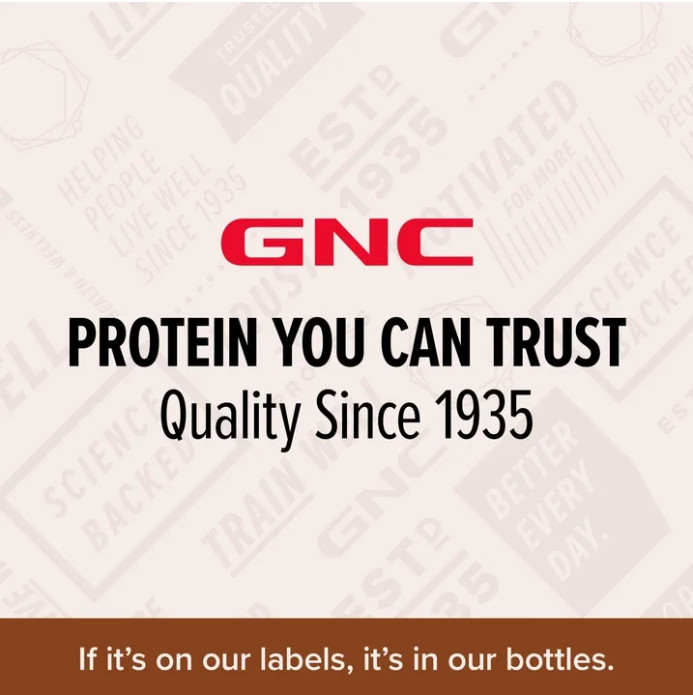 GNC Whey Protein Powder, Rich Chocolate, 16 Servings
