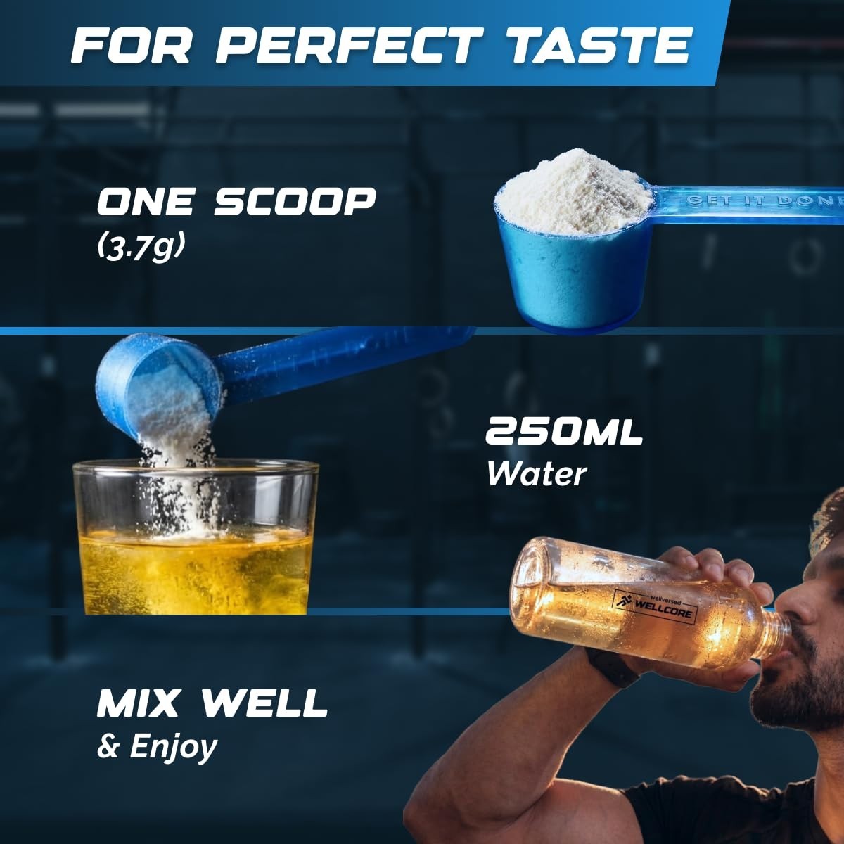 Wellcore Pure Micronised Creatine Powder For Enhanced Muscle Strength | 307gm