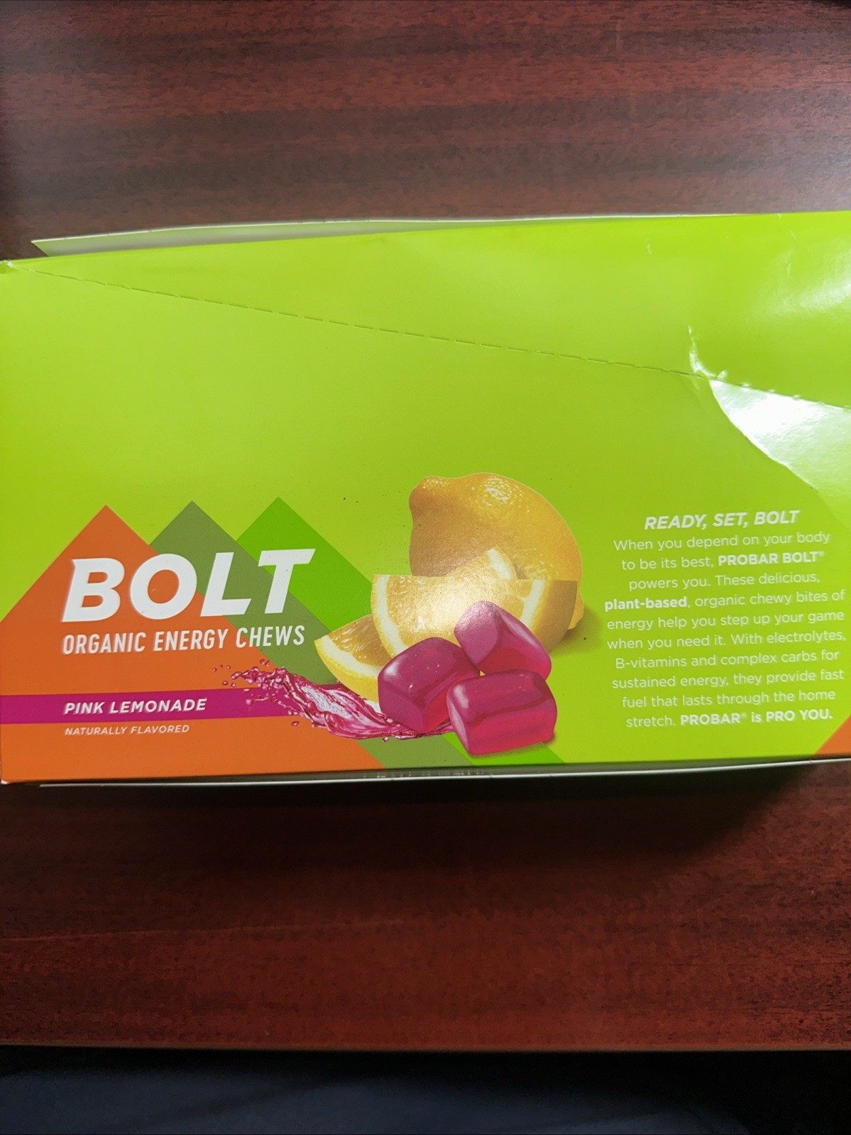 ProBar Bolt Chews: Pink Lemonade, Box of 12 2/2026